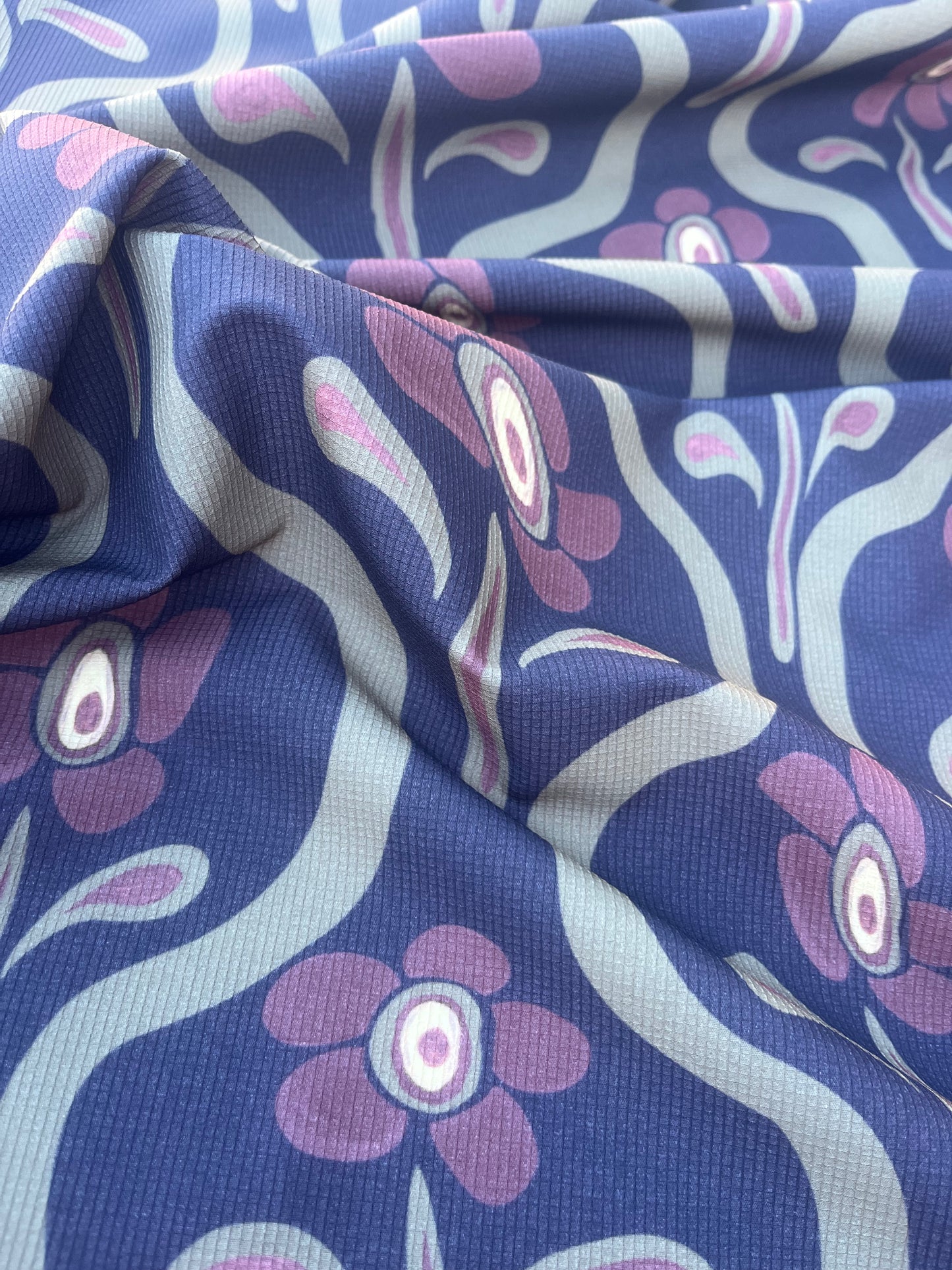 DONDP 1015 ribstop bi-stretch with flowers