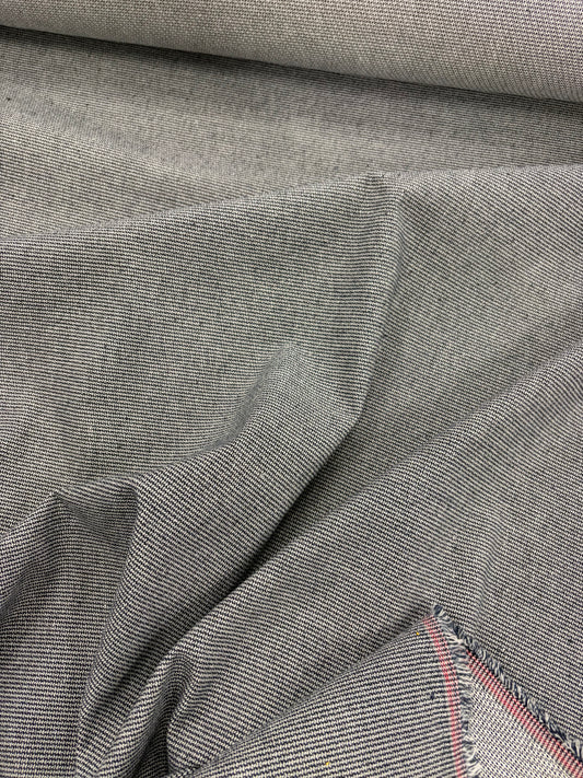 DENIM DISTRICT 039 navy/white fantasy midweight cotton stretch