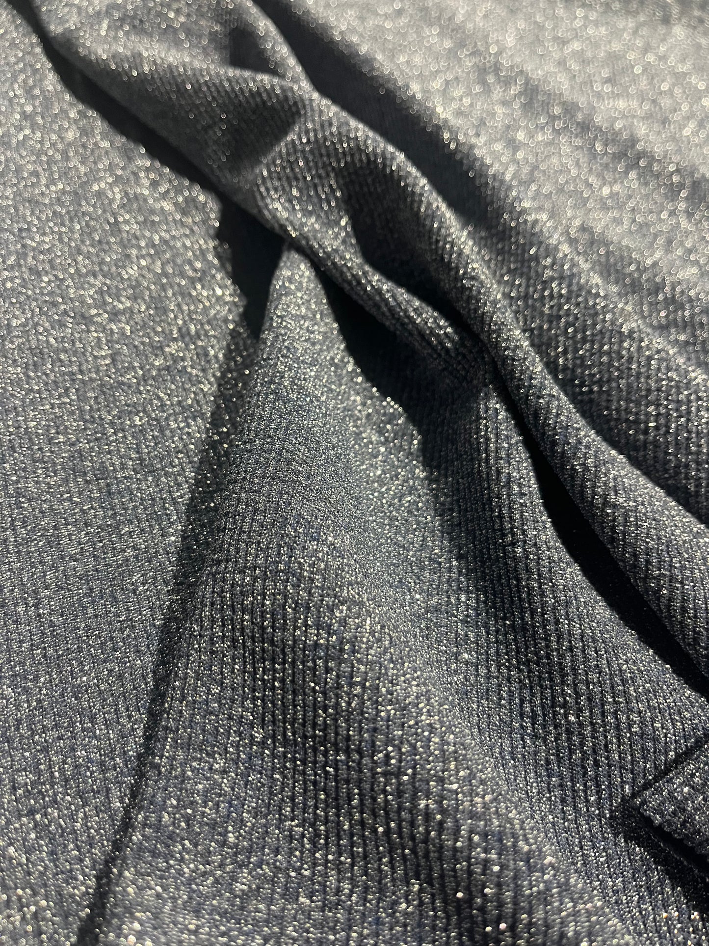 BRIAN 007 viscose lurex indigo