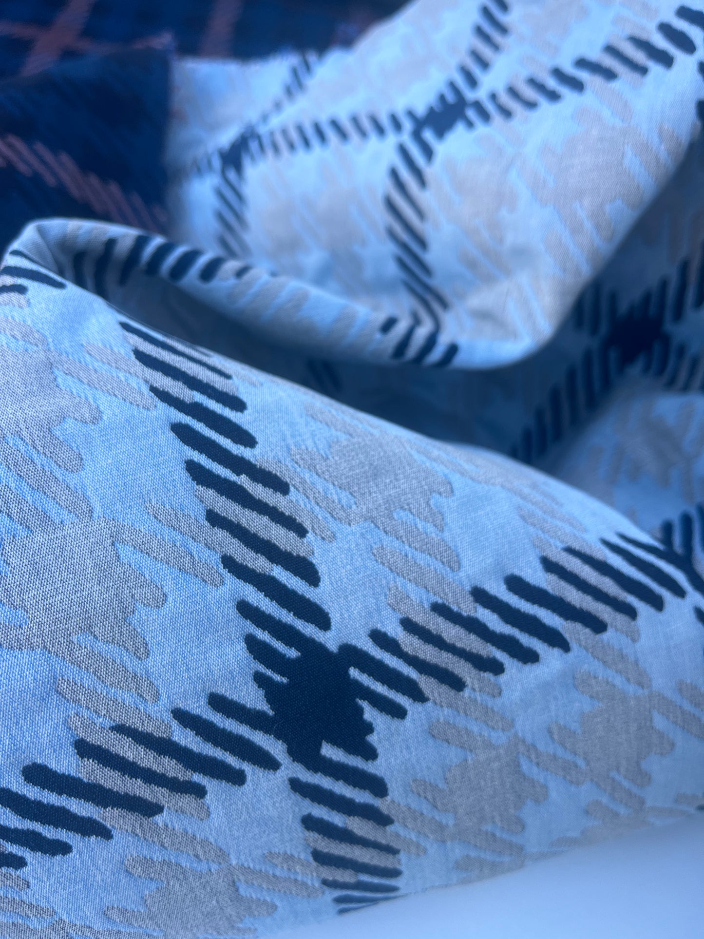 DONDP 1075 checkered double face jacquard stretch