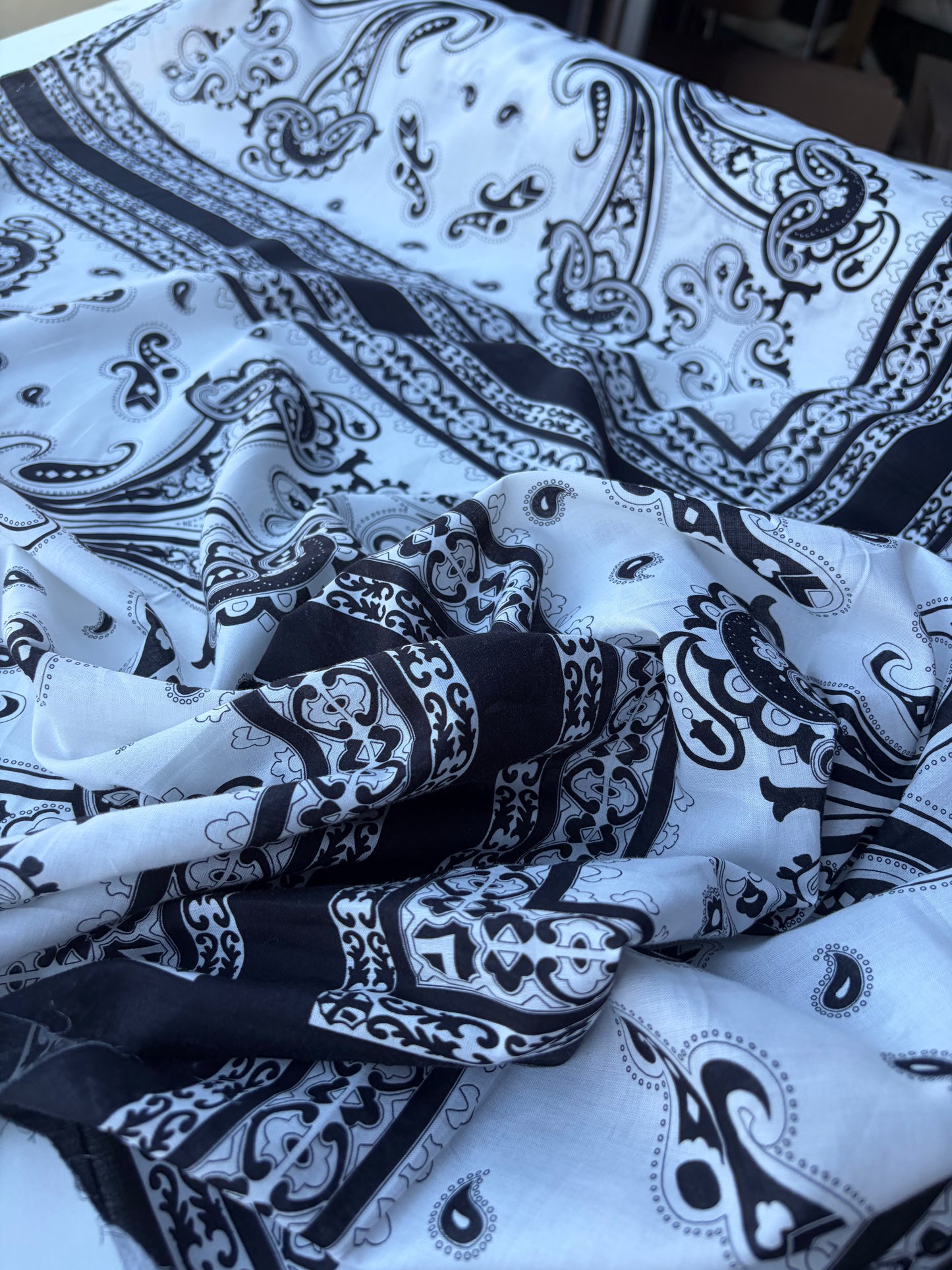 JOS 029 cotton voile foulard print