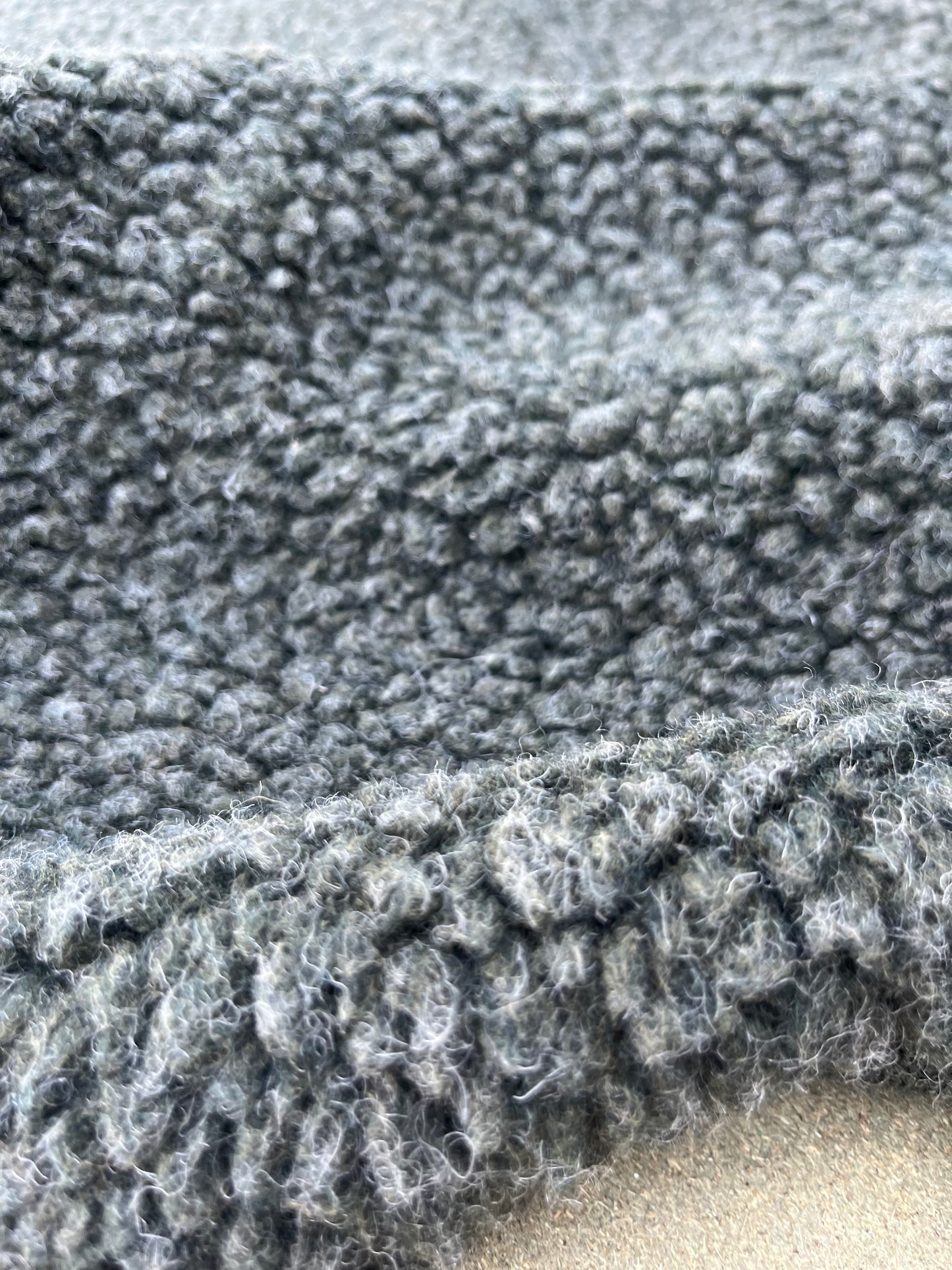 WOOLY 007 Heavy Lambwool bouclette khaky