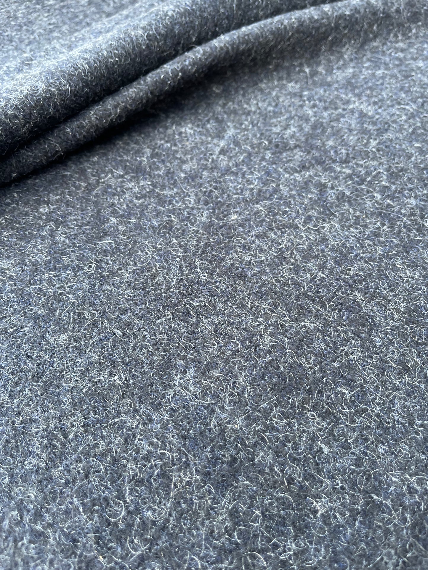 WOOLY 008 wool mohair coat fabric grey anthracite