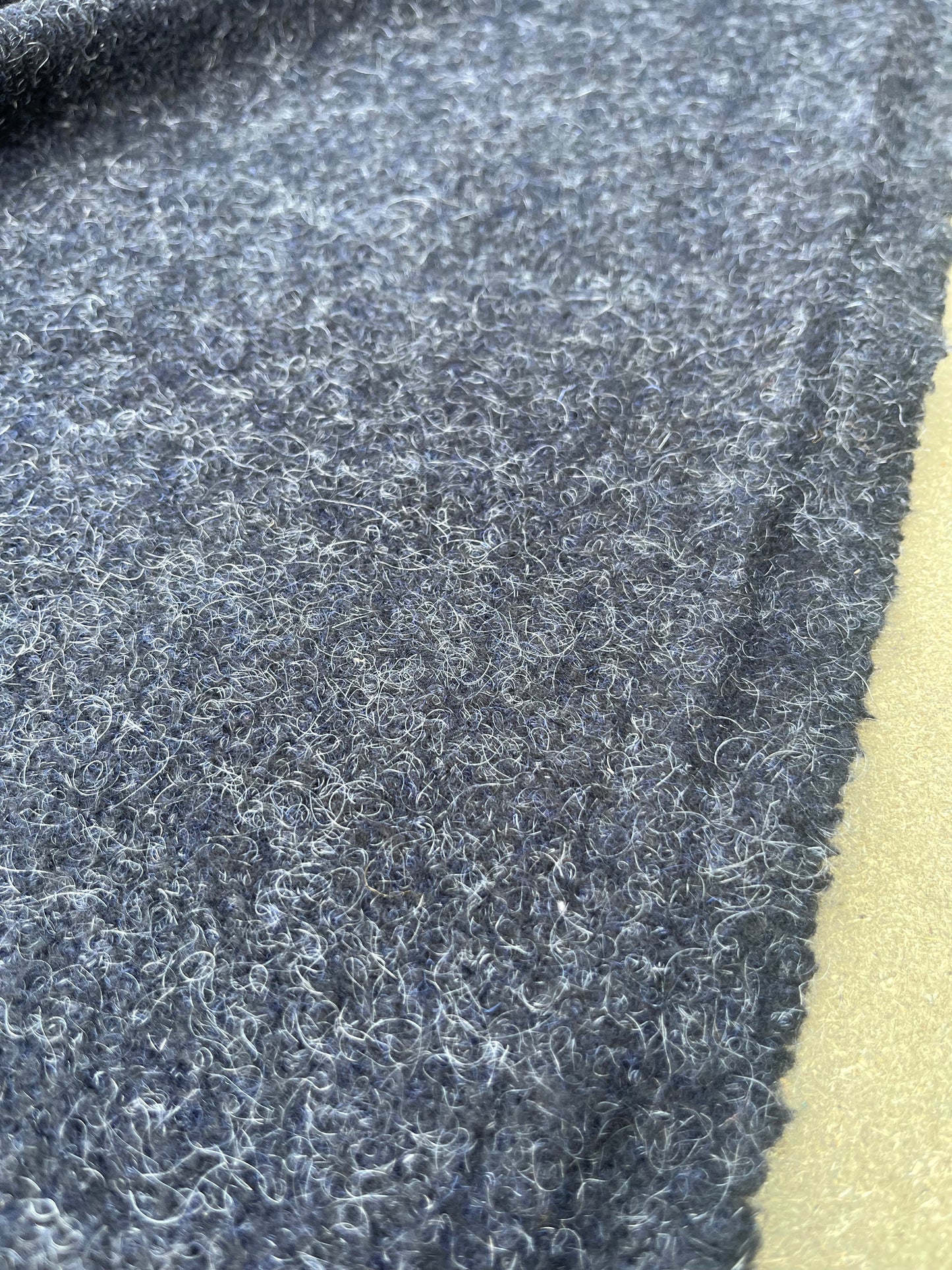 WOOLY 008 wool mohair coat fabric grey anthracite
