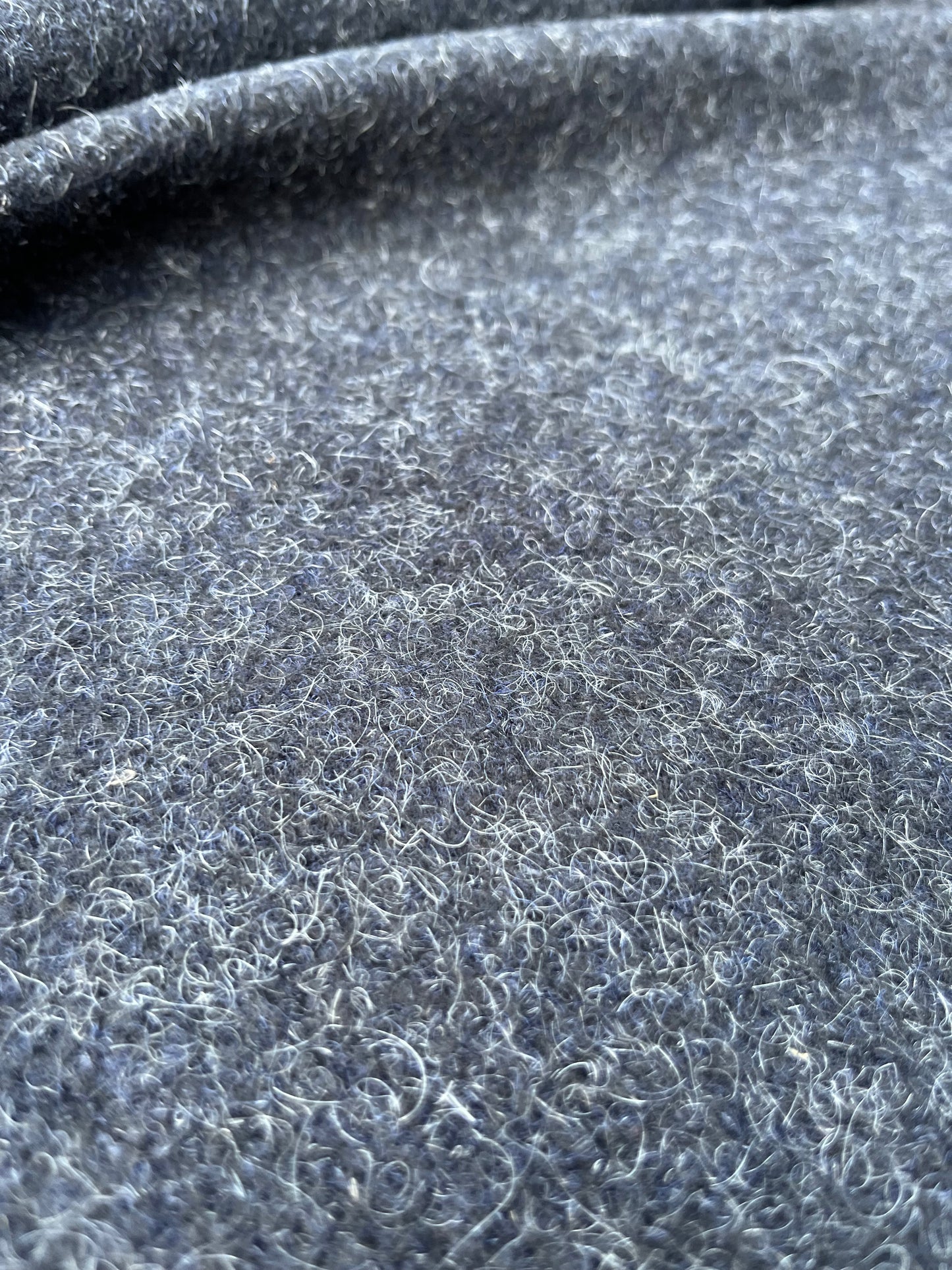 WOOLY 008 wool mohair coat fabric grey anthracite