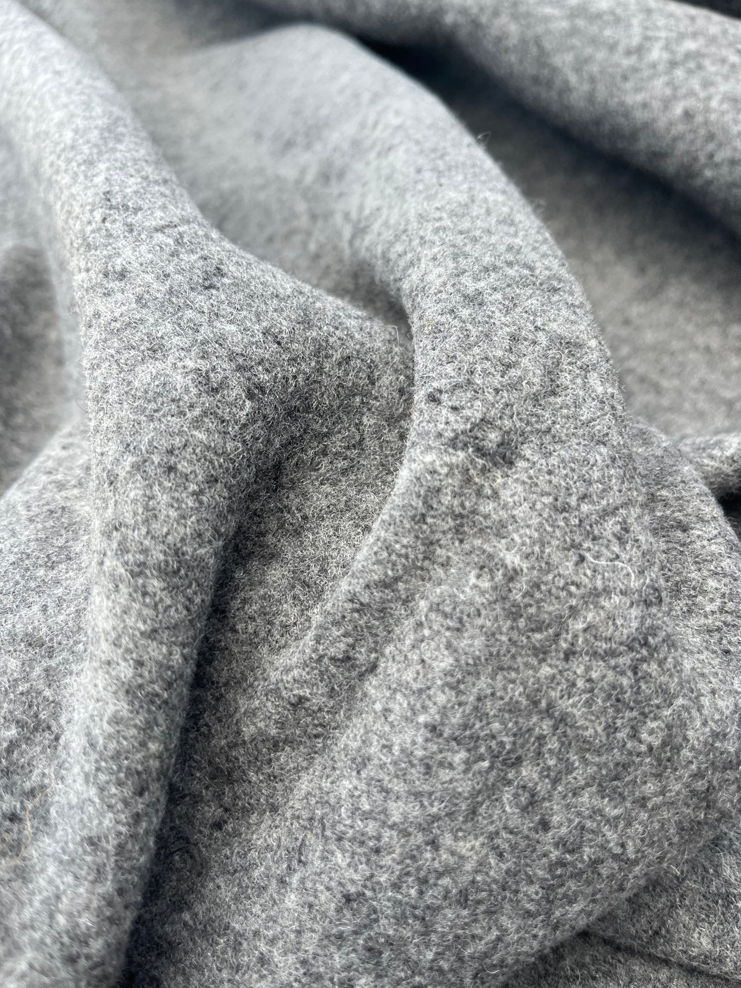 WOOLY 009 heavy wool jersey grey mélange
