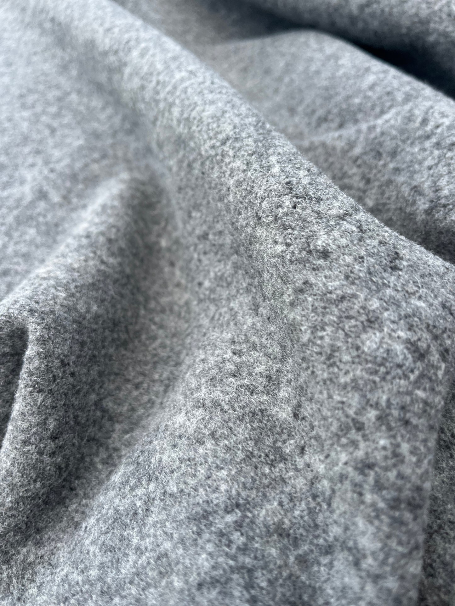 WOOLY 009 heavy wool jersey grey mélange