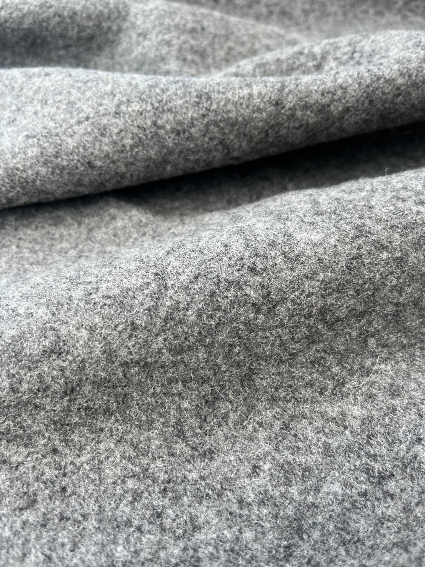 WOOLY 009 heavy wool jersey grey mélange