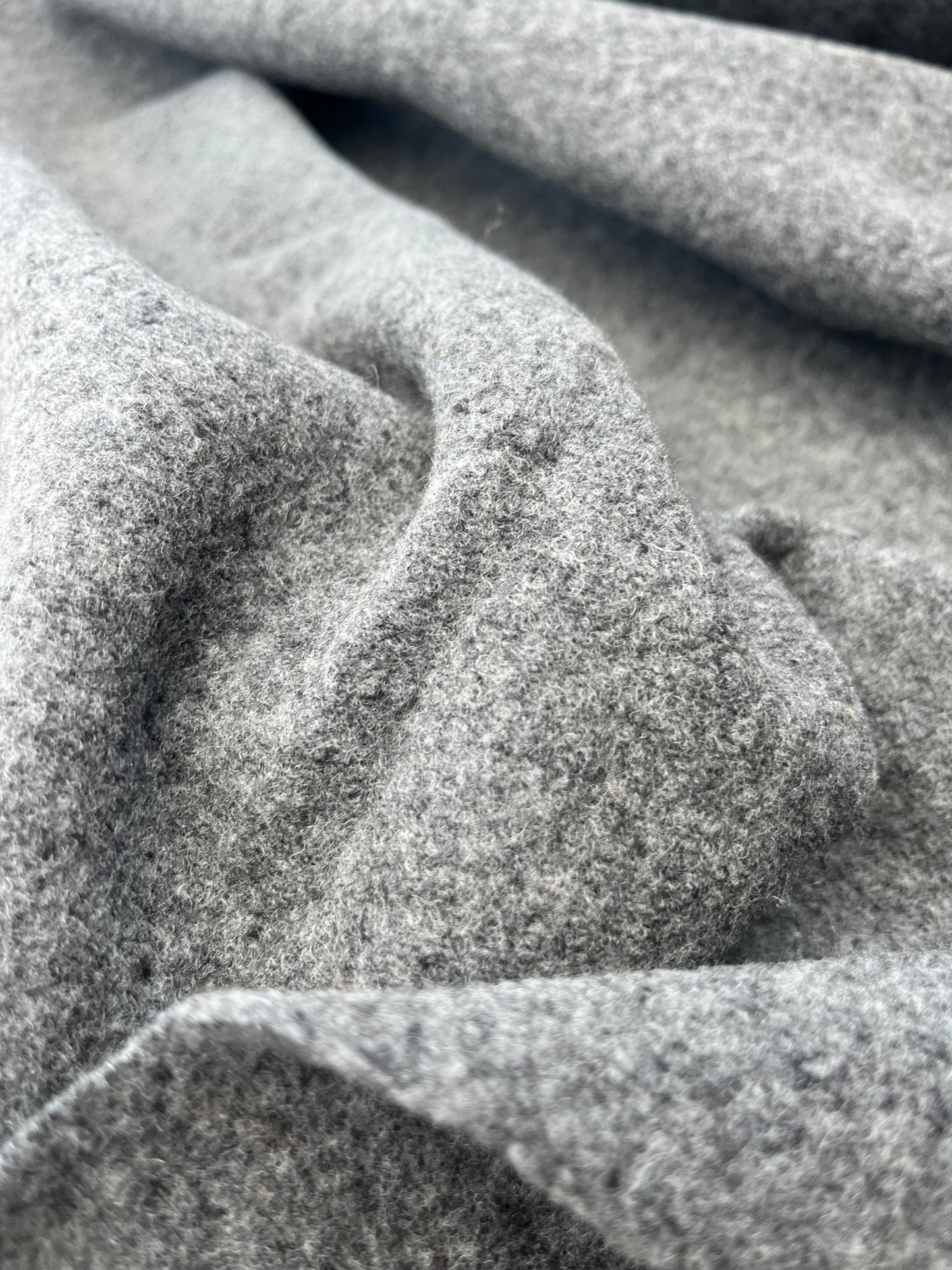 WOOLY 009 heavy wool jersey grey mélange