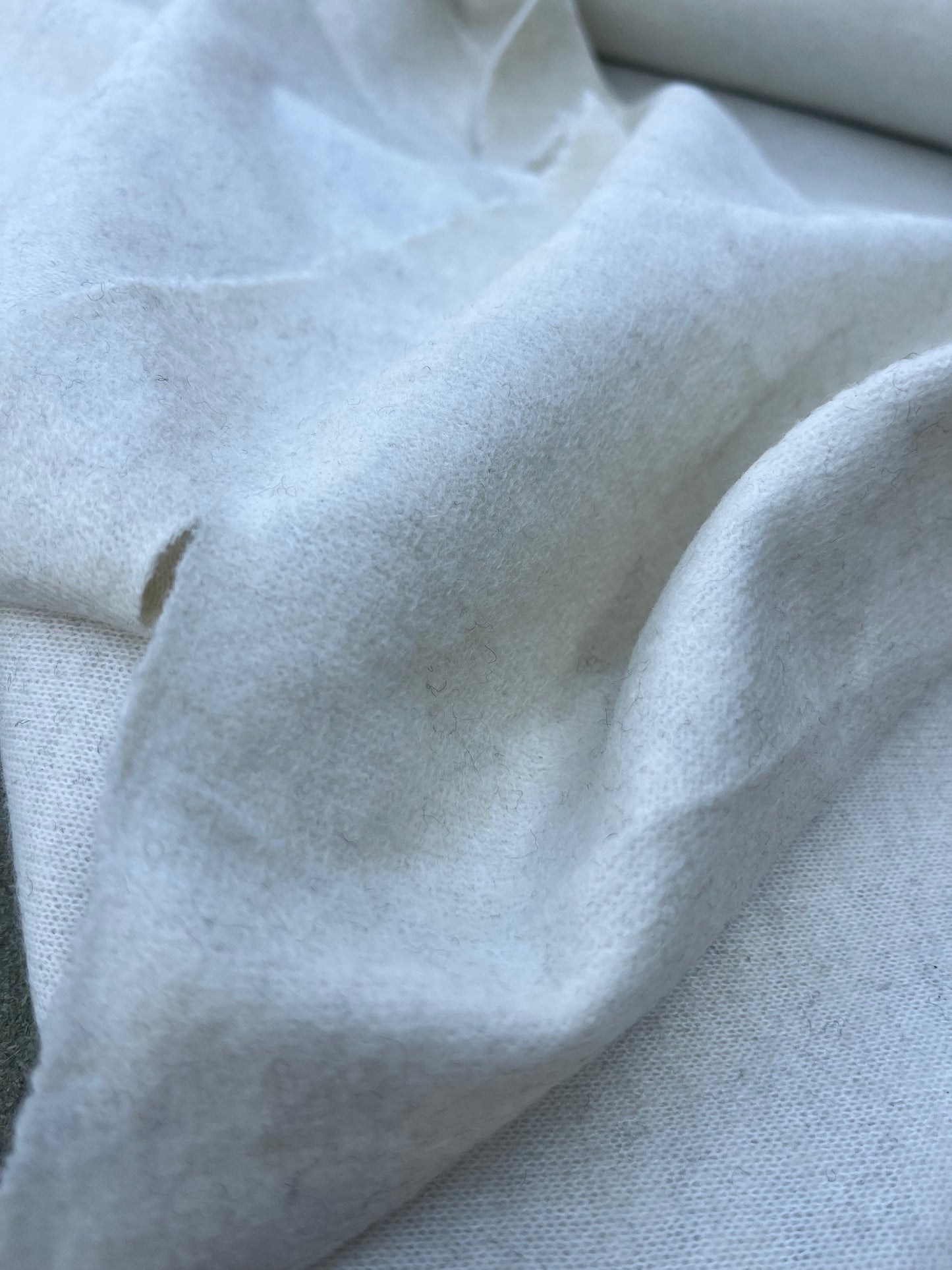 WOOLY 017 Wool jersey ecru