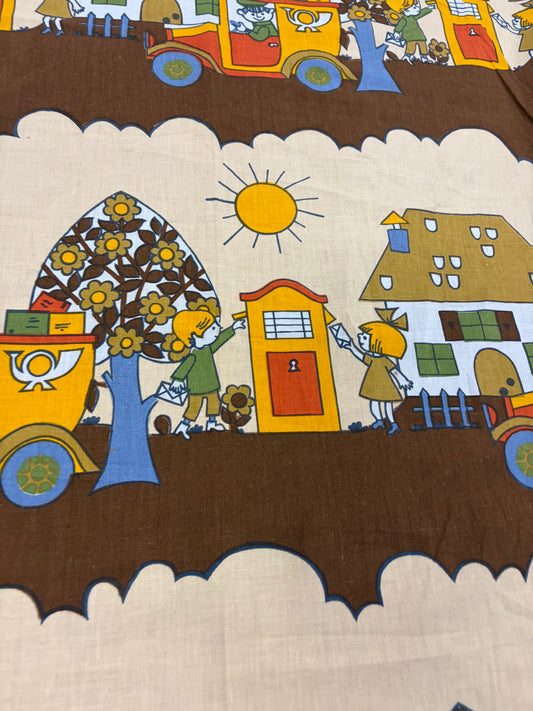 HAGRID 034 naive printed cotton bachette