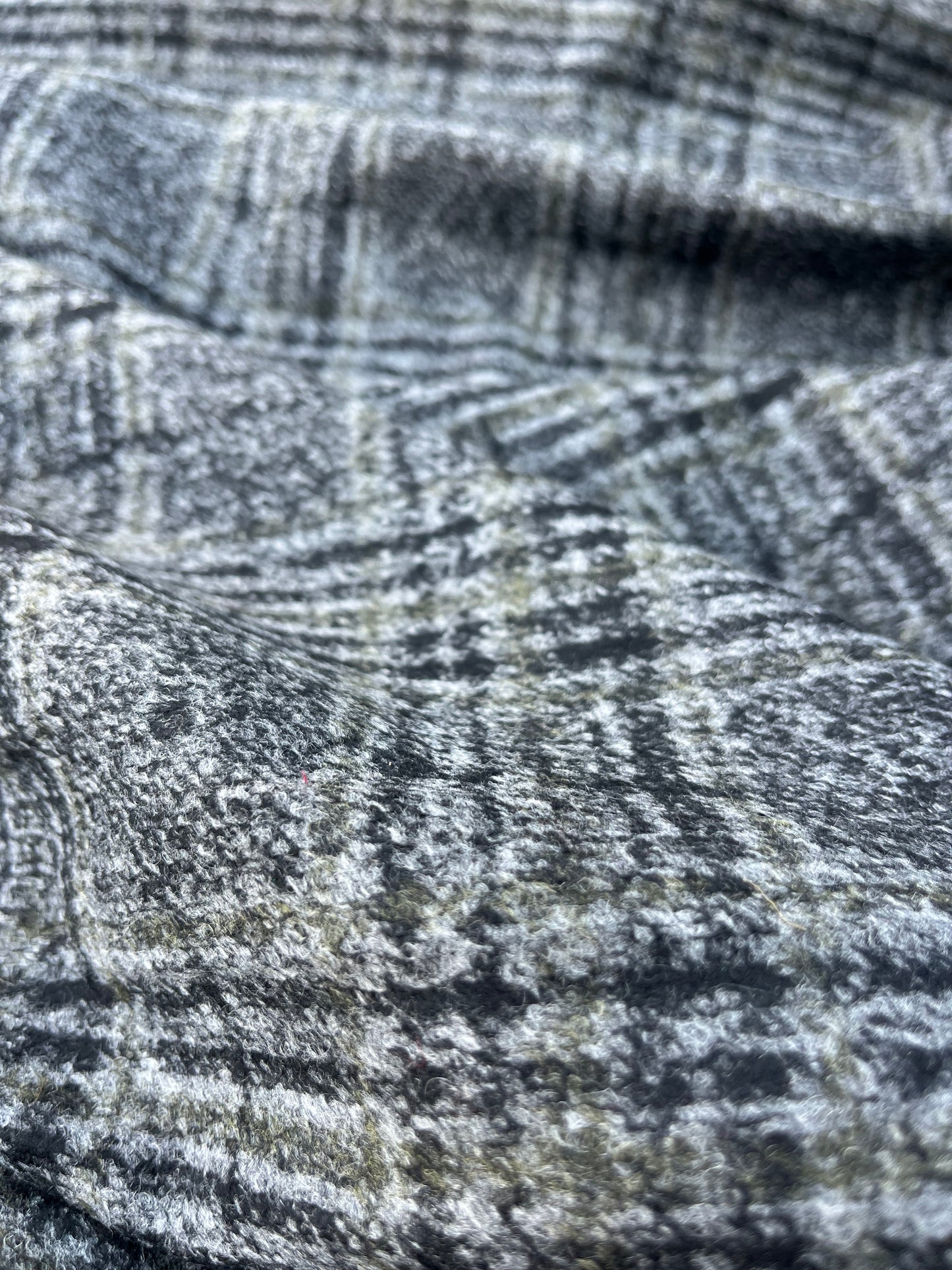 WOOLY 020 Wool jersey grey Prince of Wales