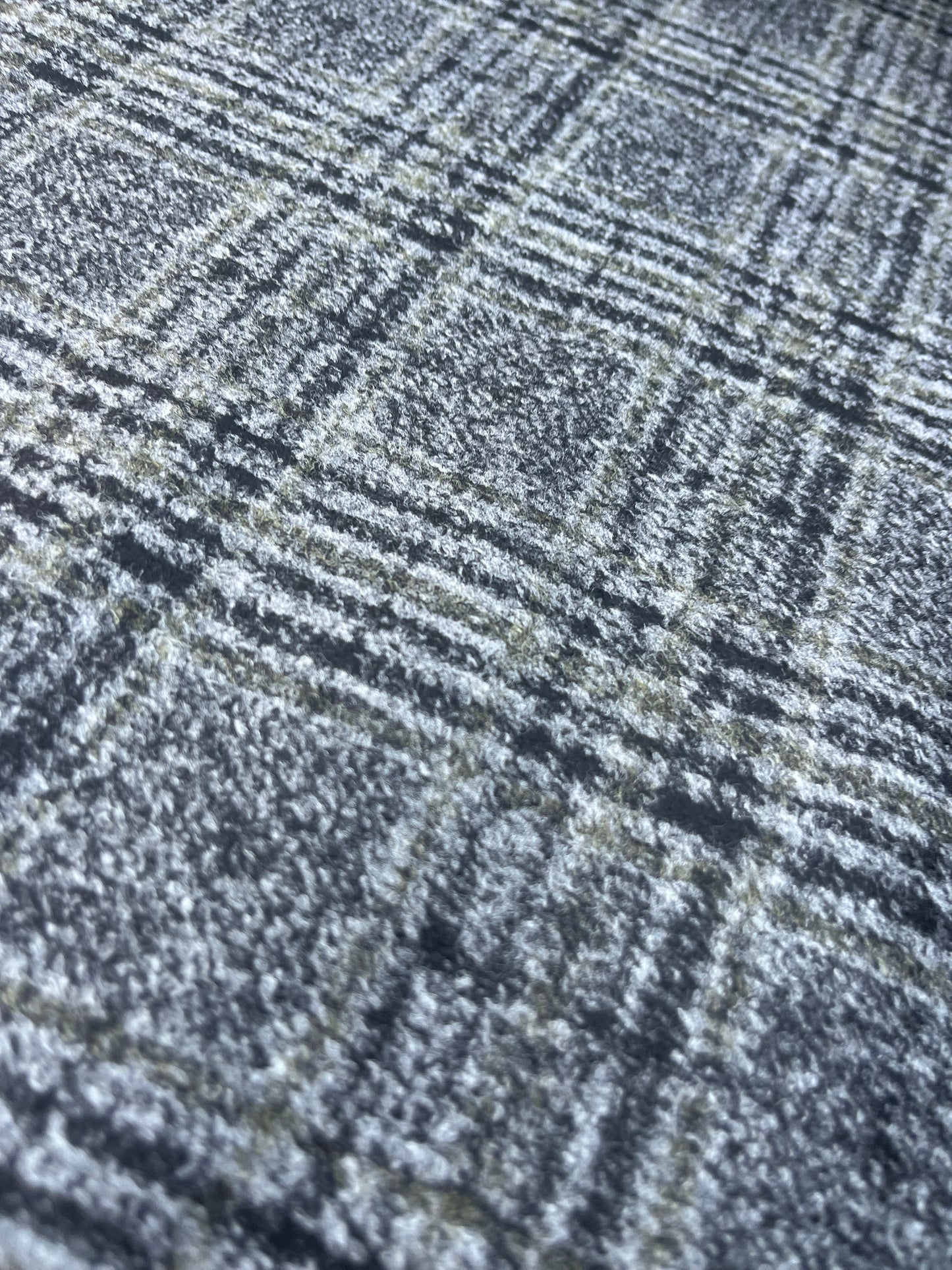WOOLY 020 Wool jersey grey Prince of Wales