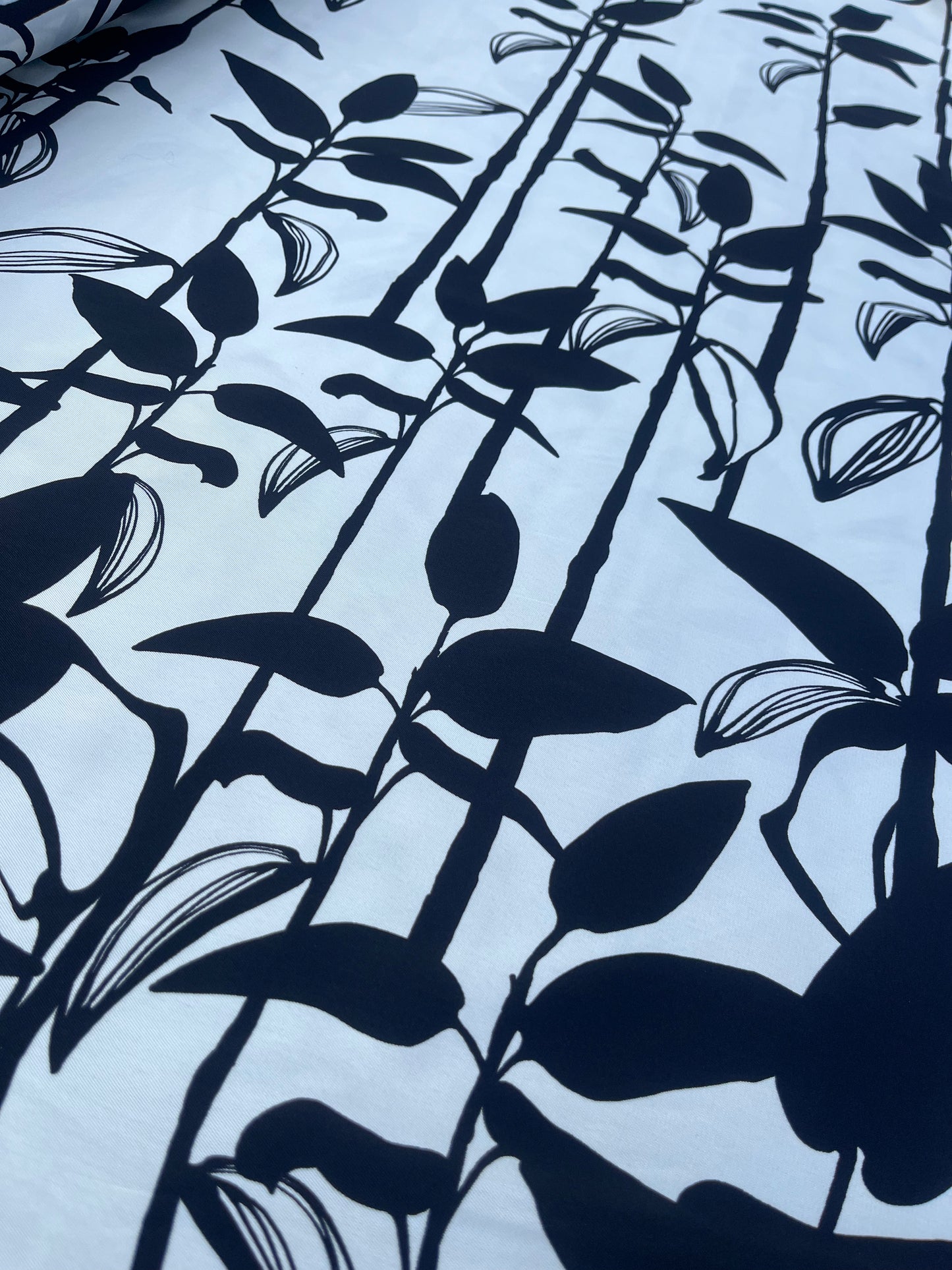 RW 203 twill black/white border print