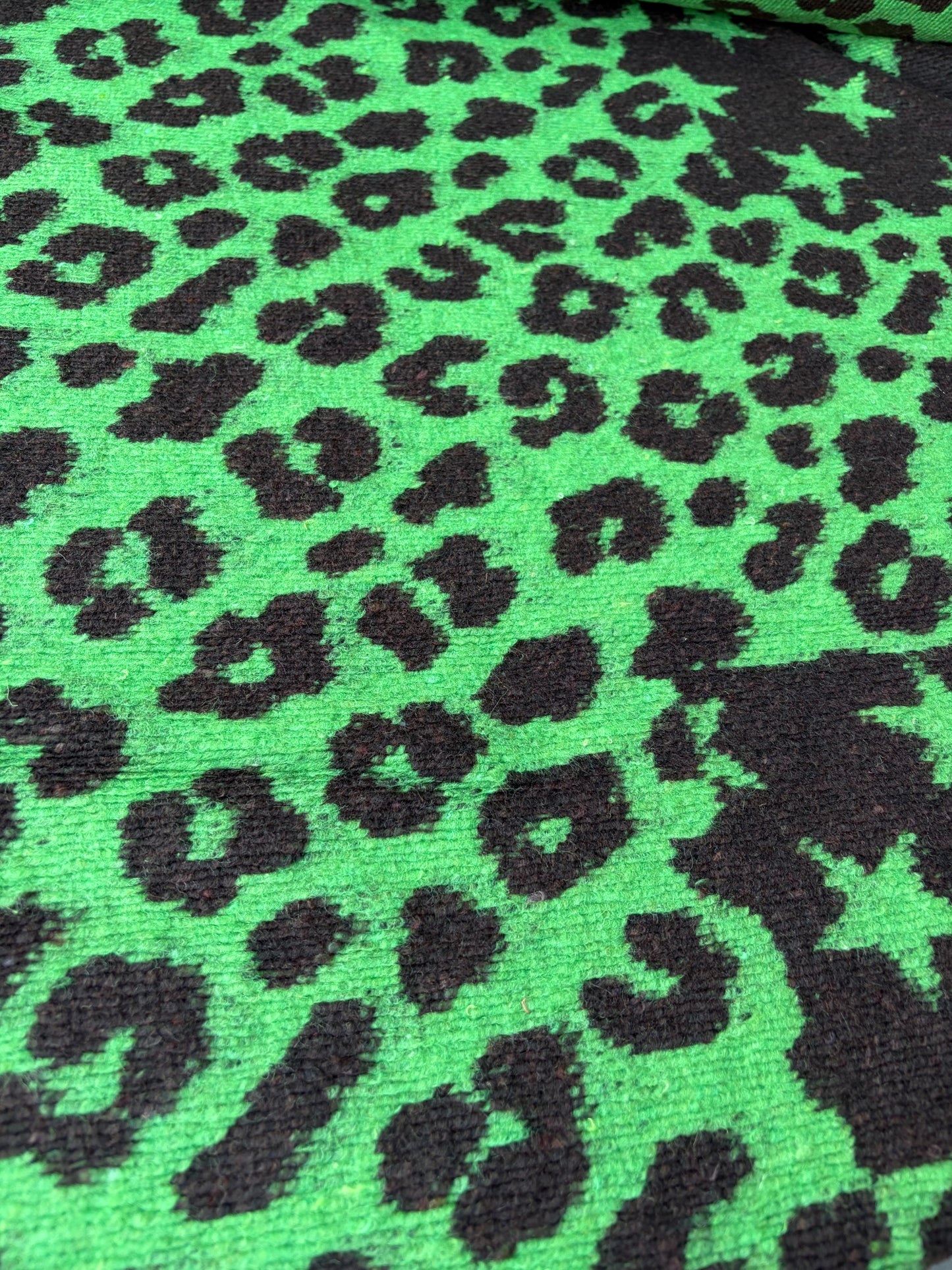 TODD 008 light/dark green animalier heavy boiled wool