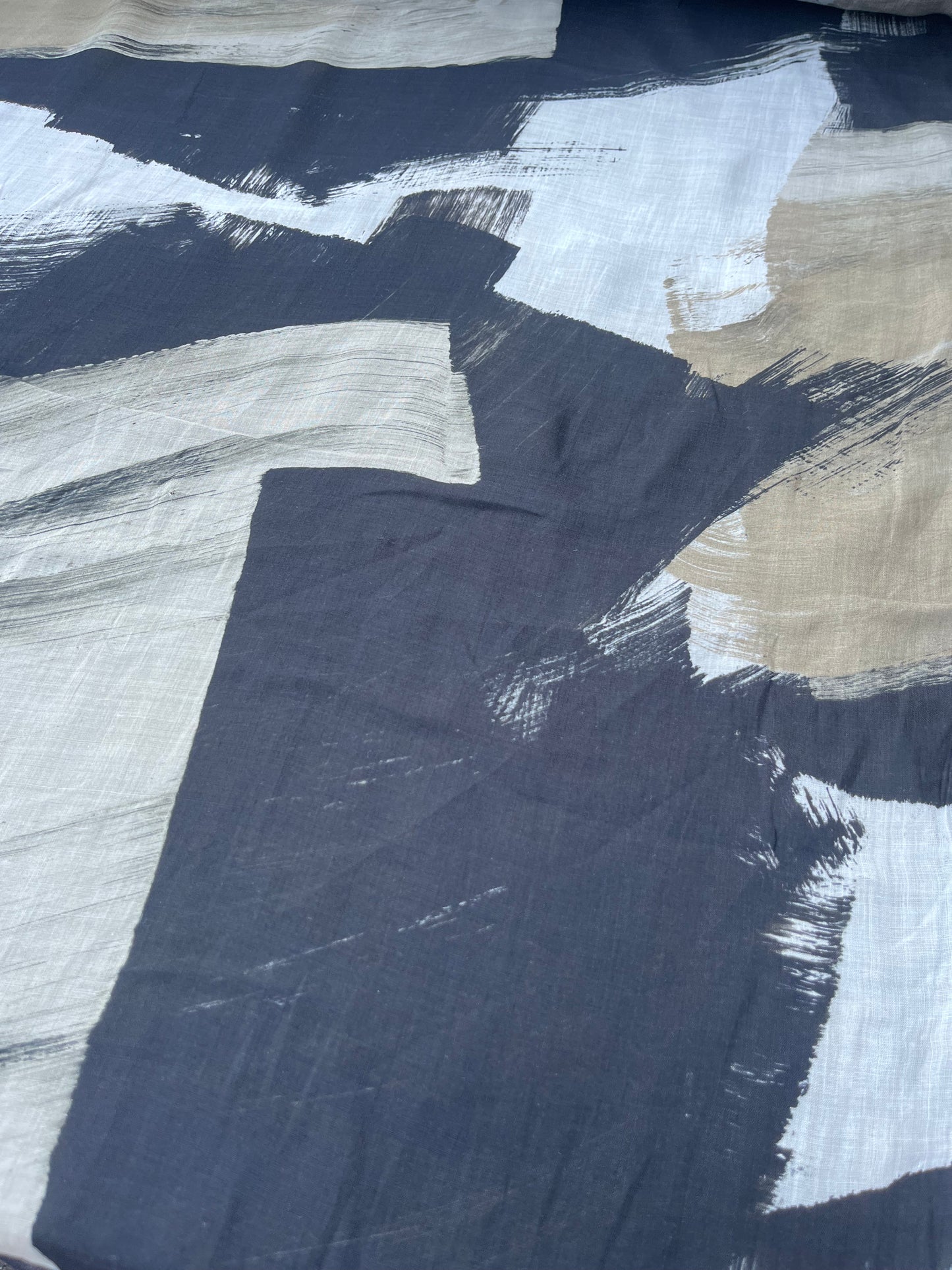 RW 207 voile cotton silk with big print