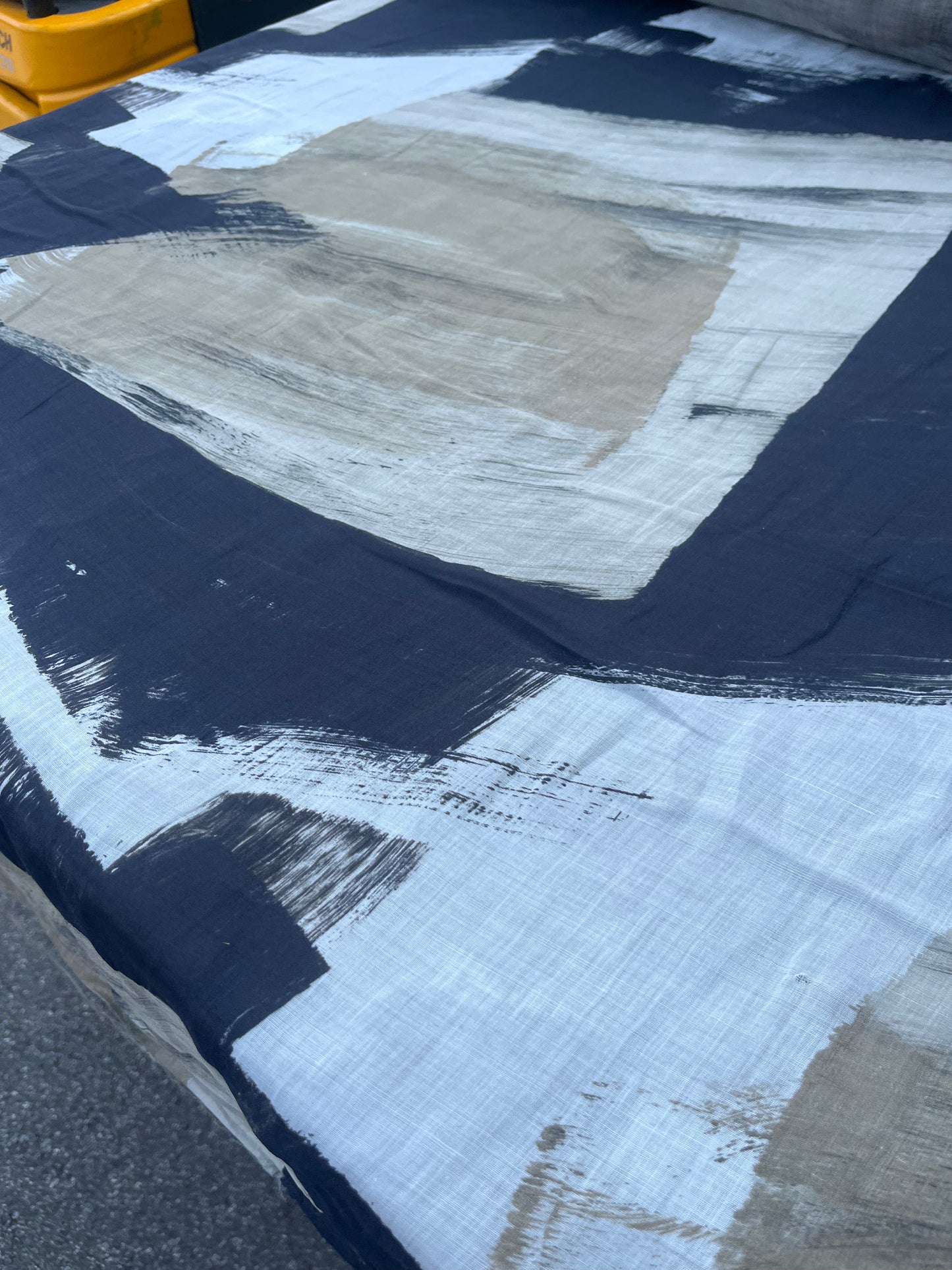RW 207 voile cotton silk with big print