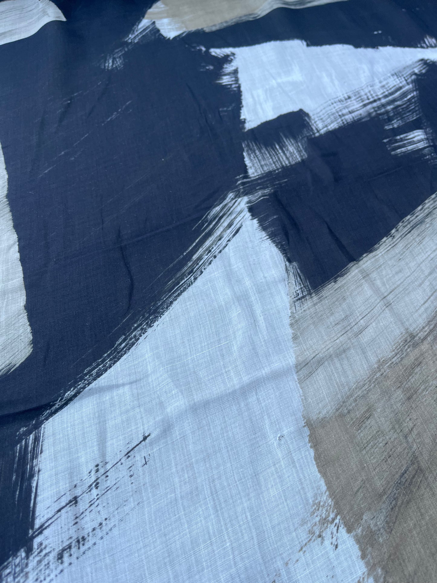 RW 207 voile cotton silk with big print