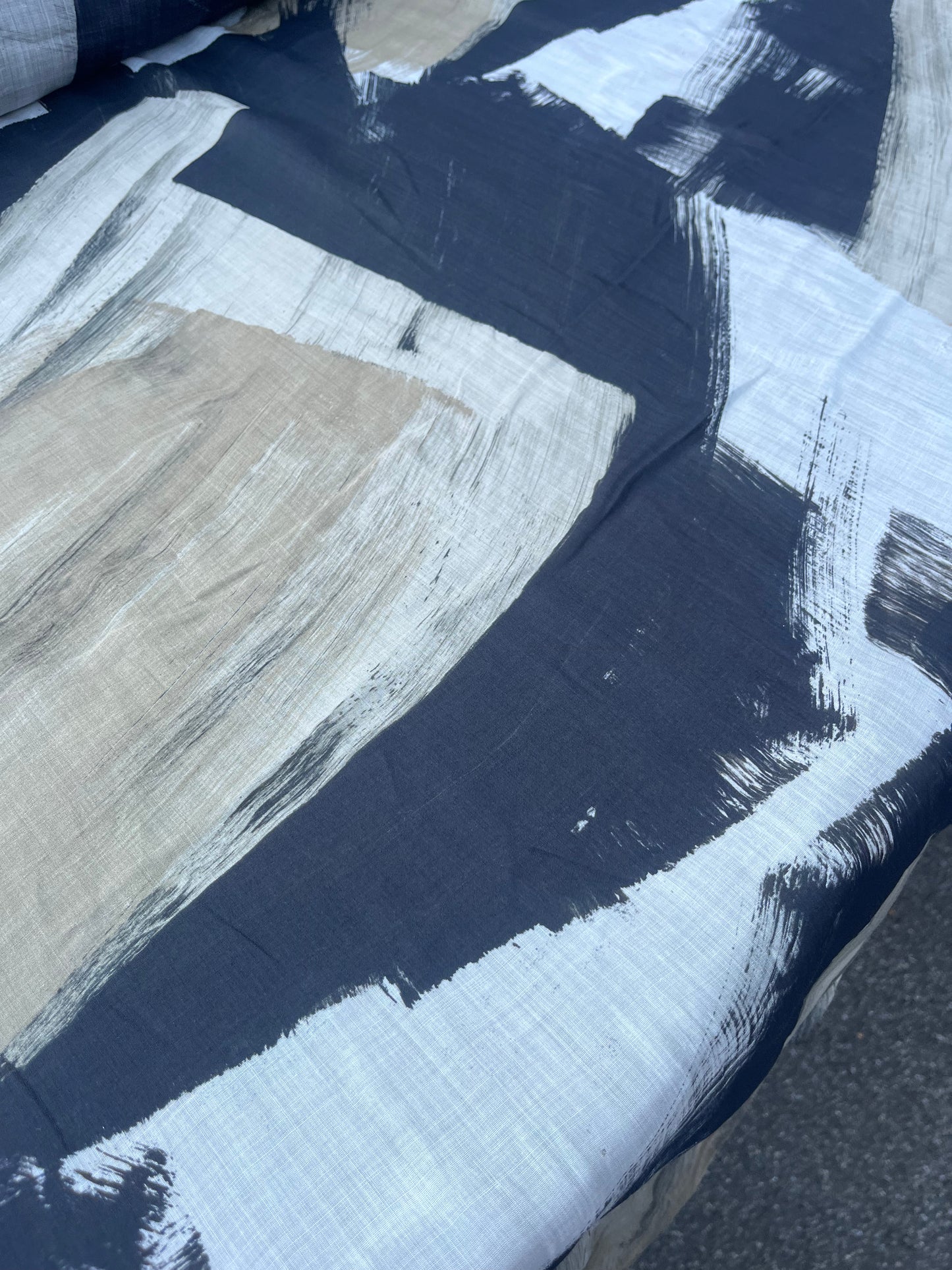 RW 207 voile cotton silk with big print