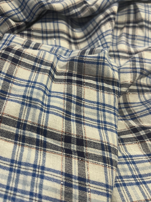 BRIAN 051 cotton lurex check