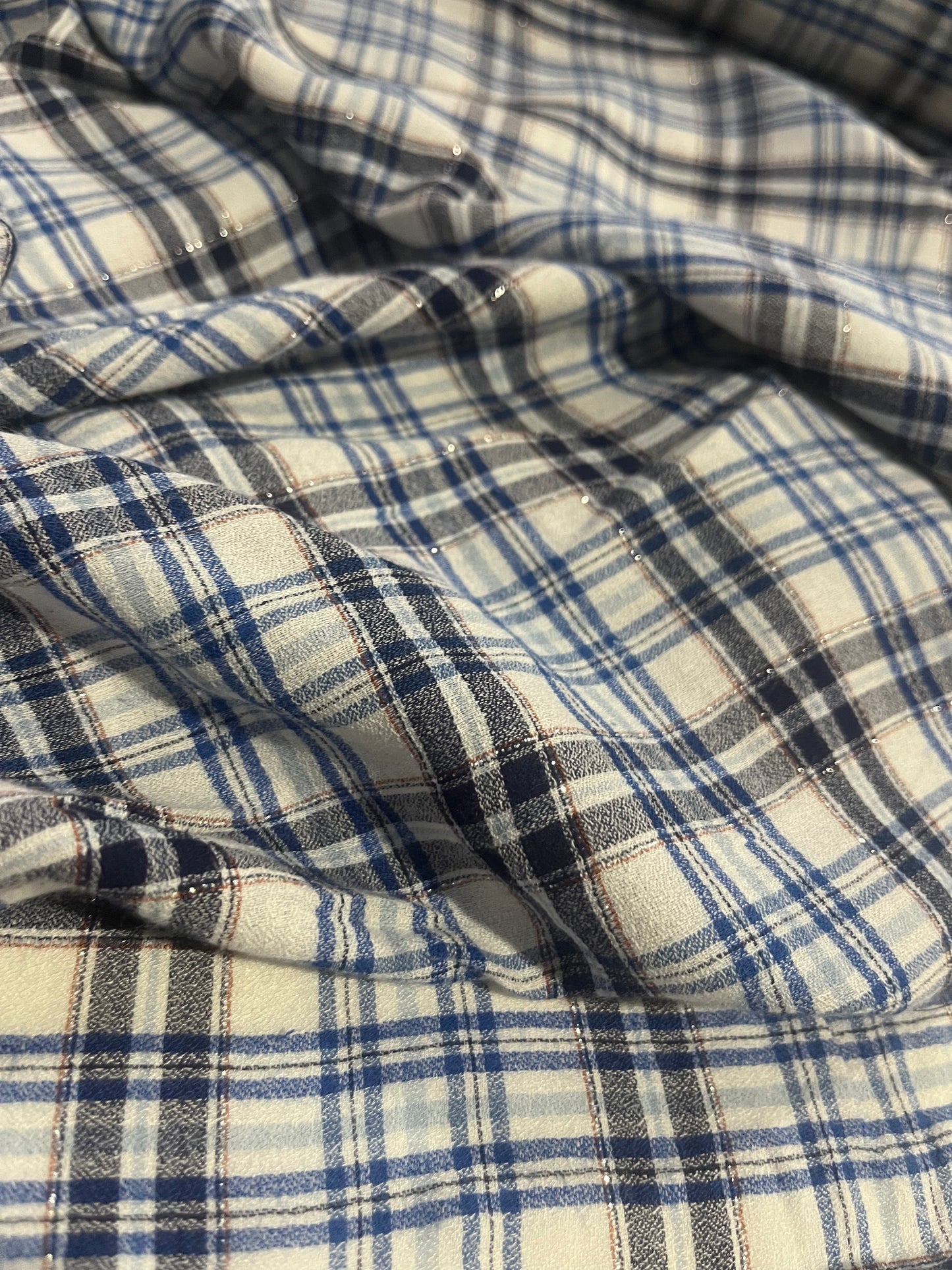 BRIAN 051 cotton lurex check