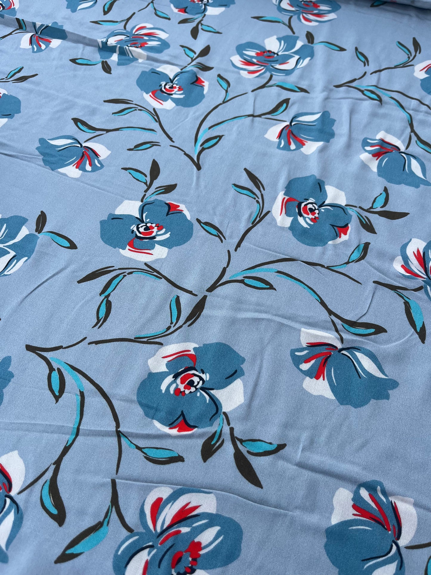 LC RW 218 viscose fibrane floral print