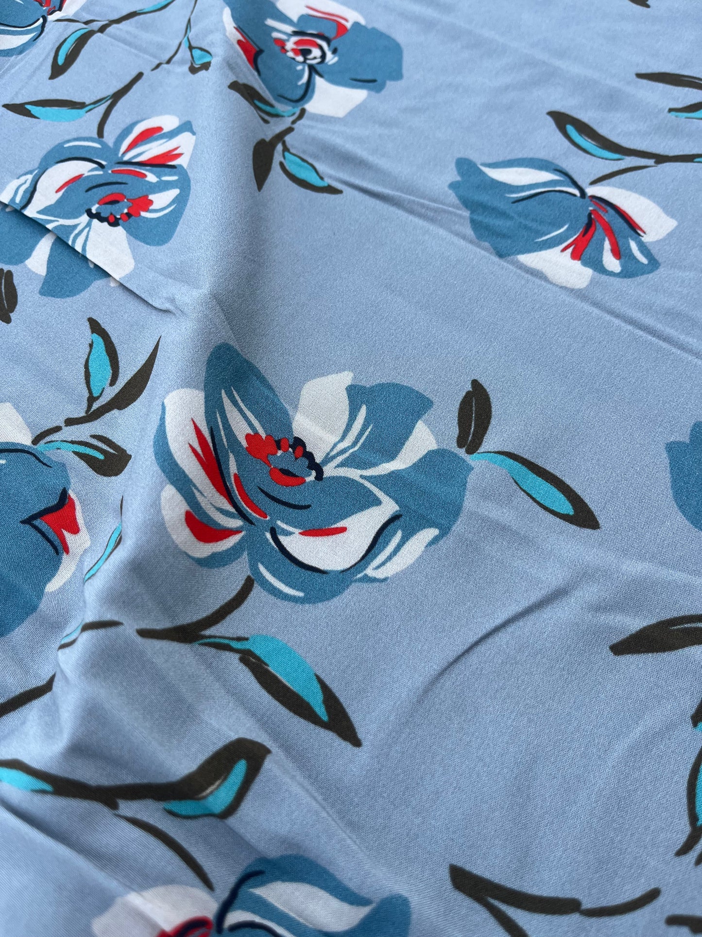 LC RW 218 viscose fibrane floral print