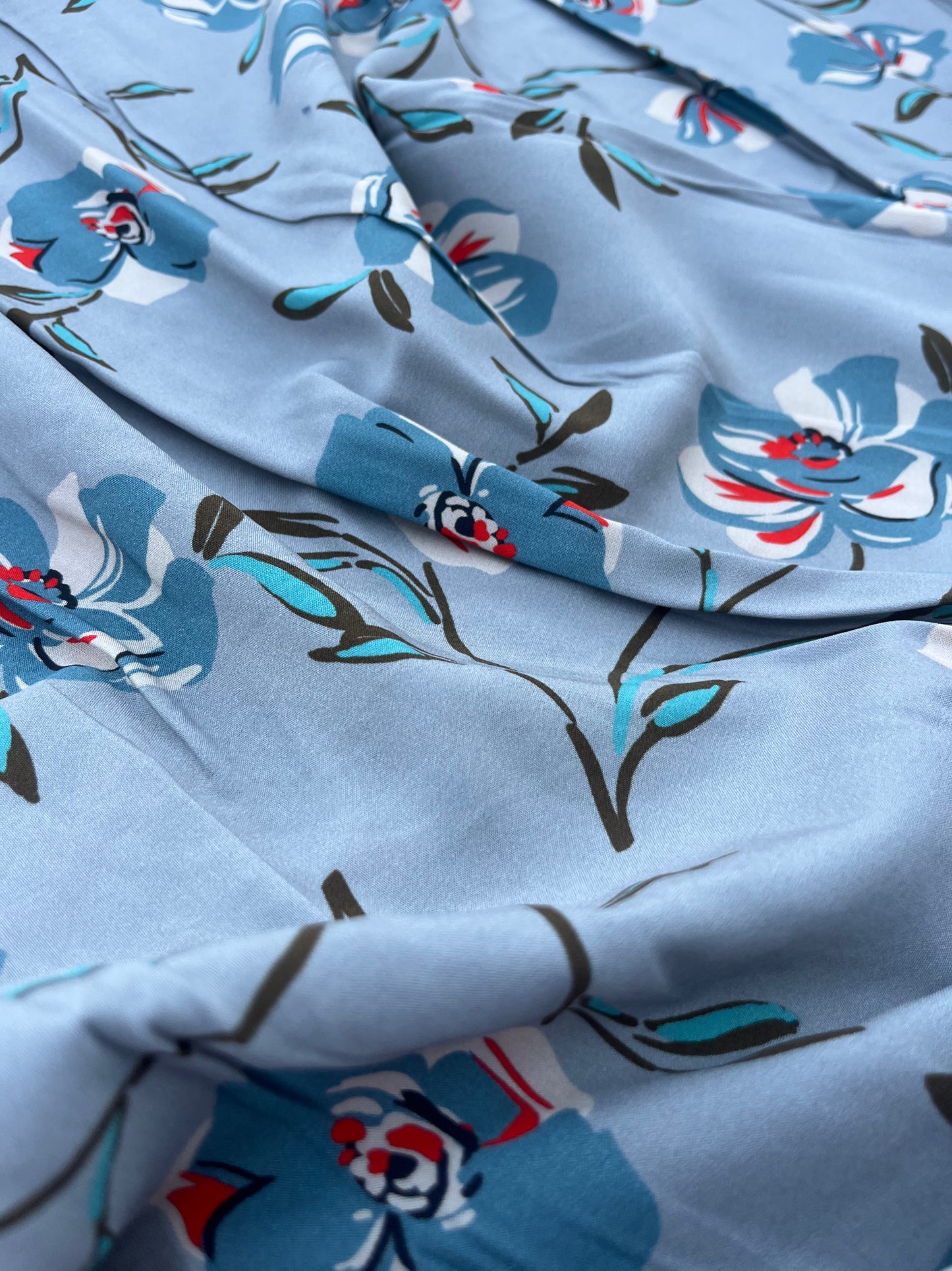 LC RW 218 viscose fibrane floral print