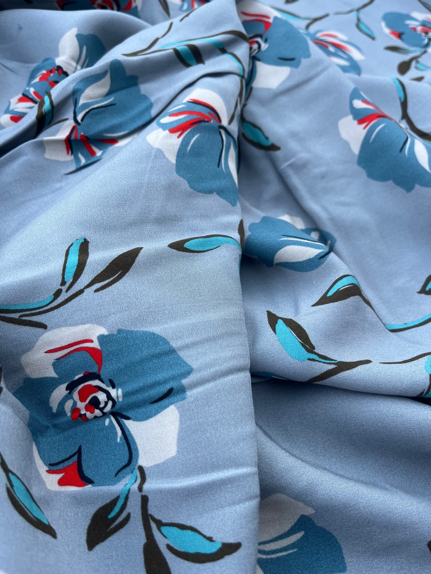 LC RW 218 viscose fibrane floral print