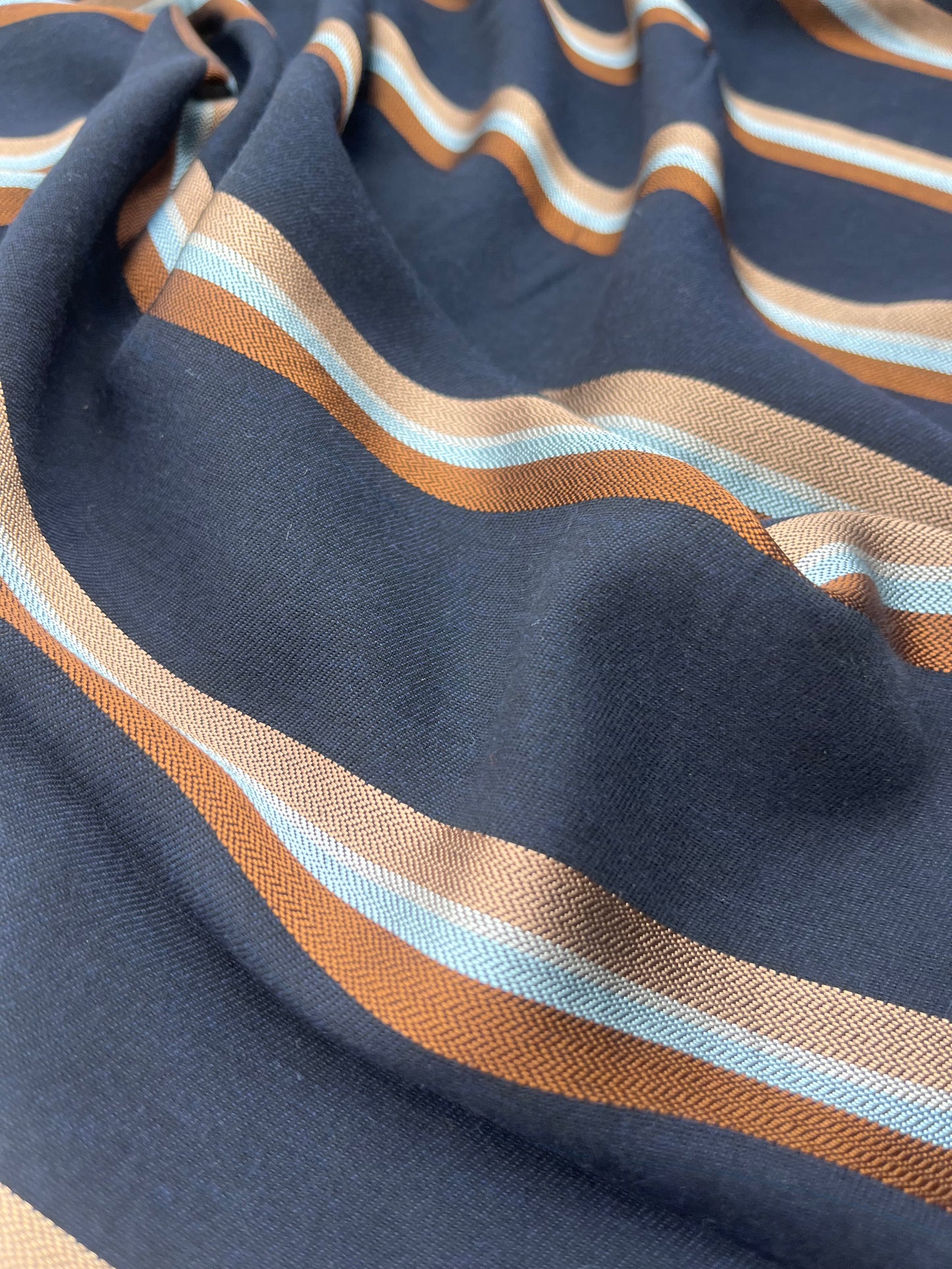 RW 225 woven cotton stripes with shiny parts