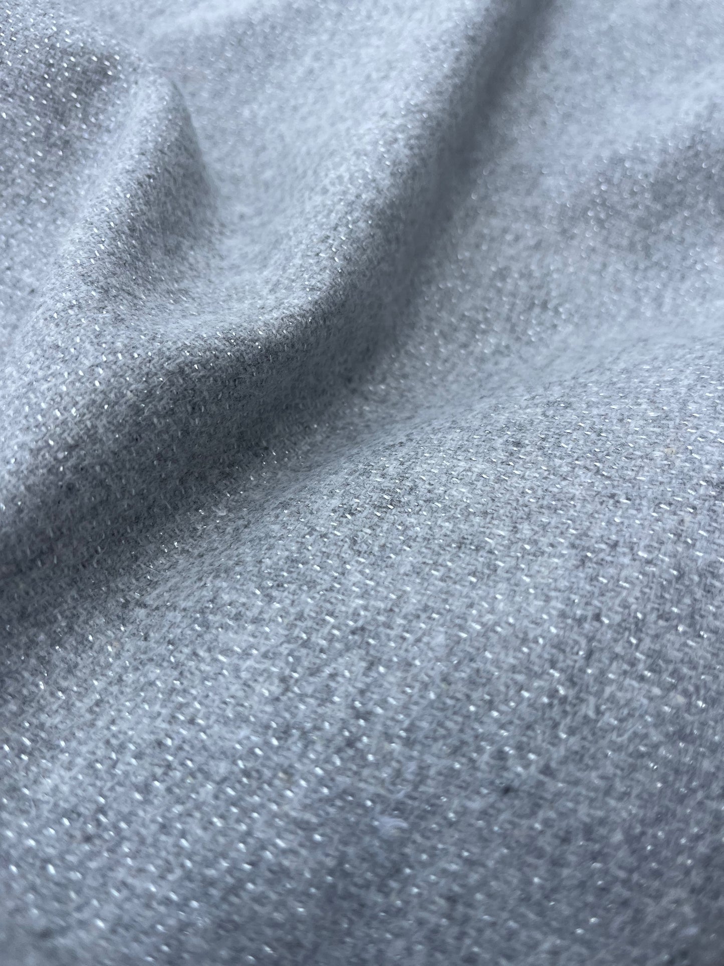 RW 228 wool blanket grey with sparkling lurex