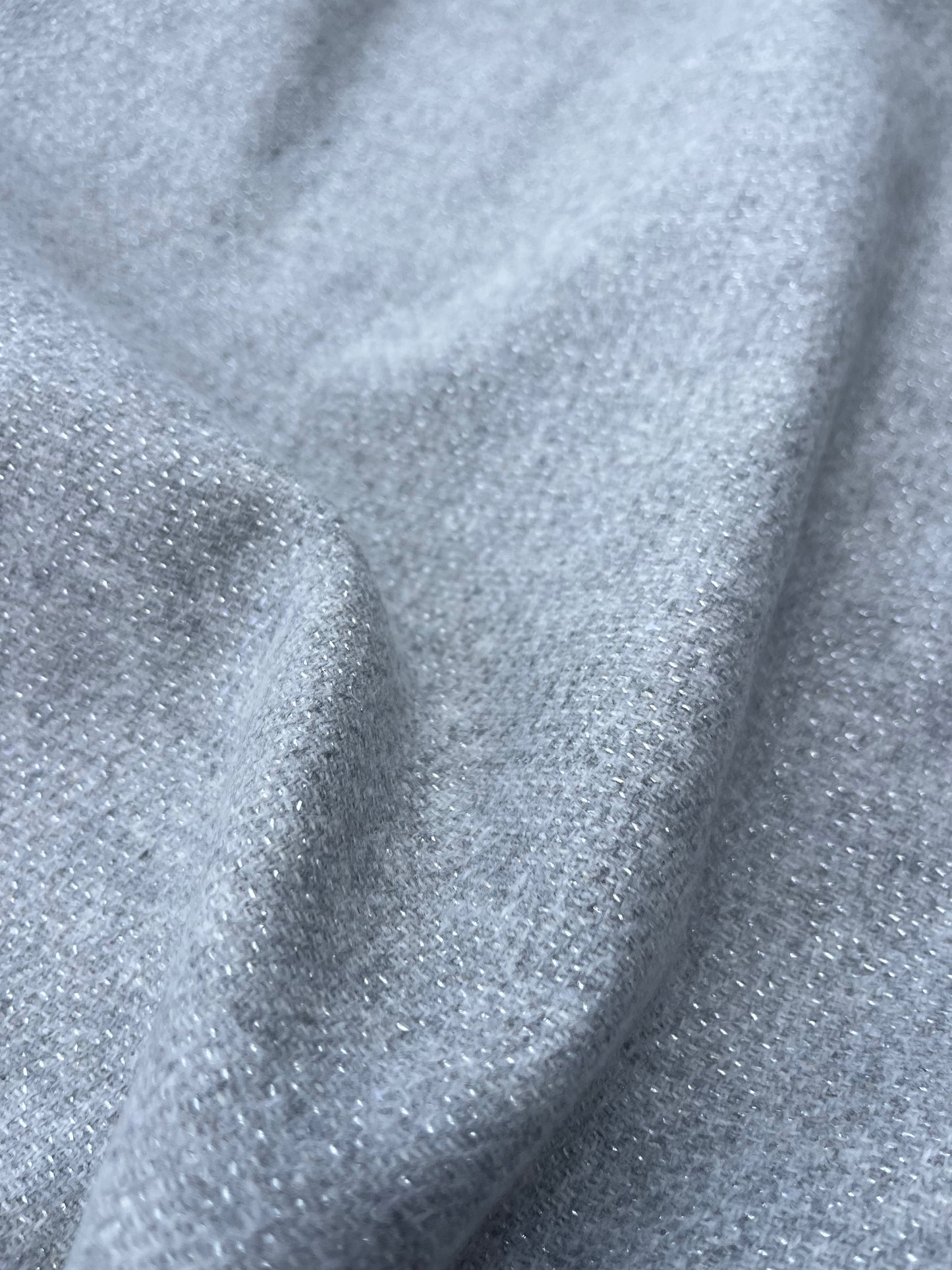 RW 228 wool blanket grey with sparkling lurex