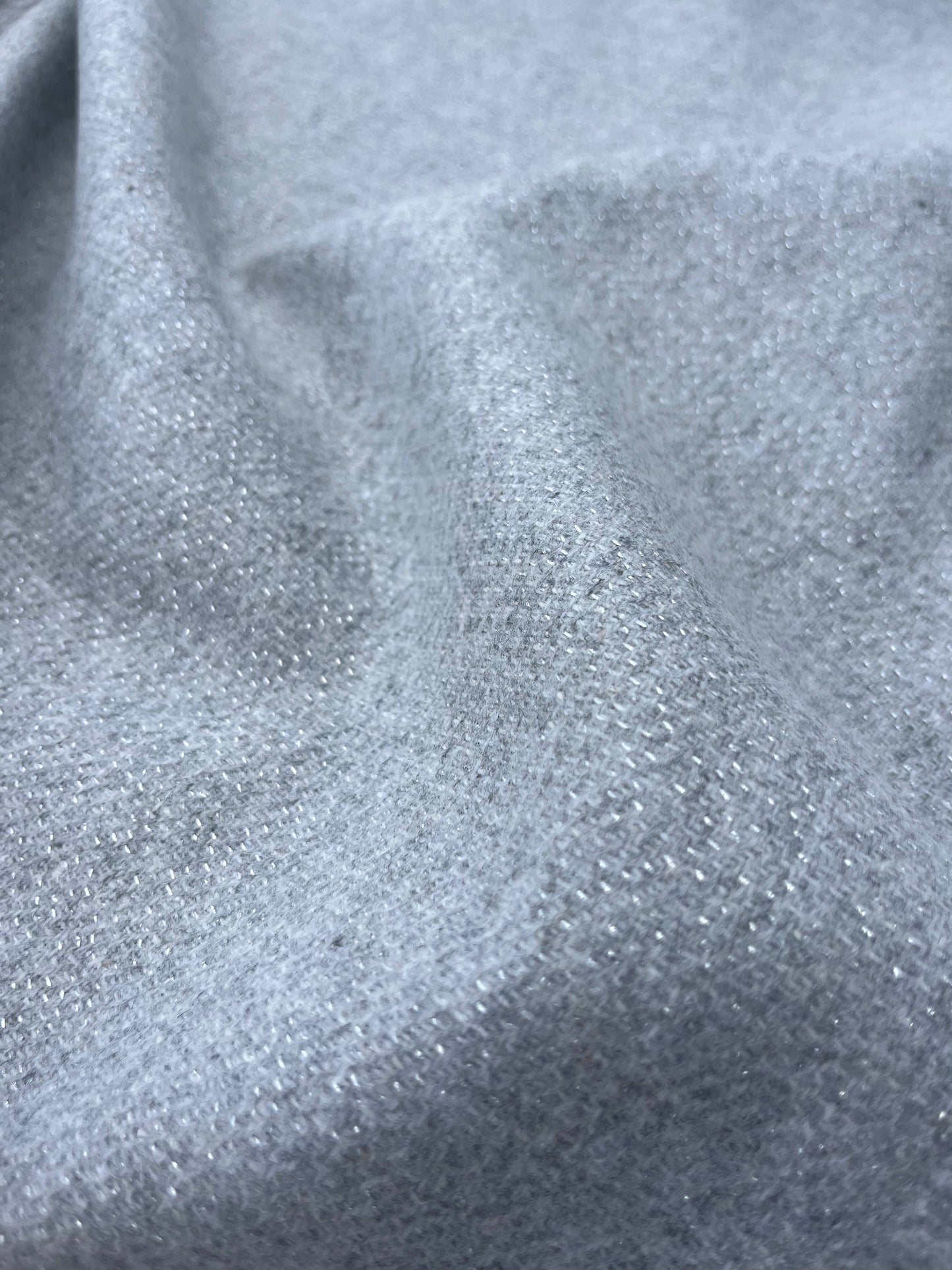 RW 228 wool blanket grey with sparkling lurex