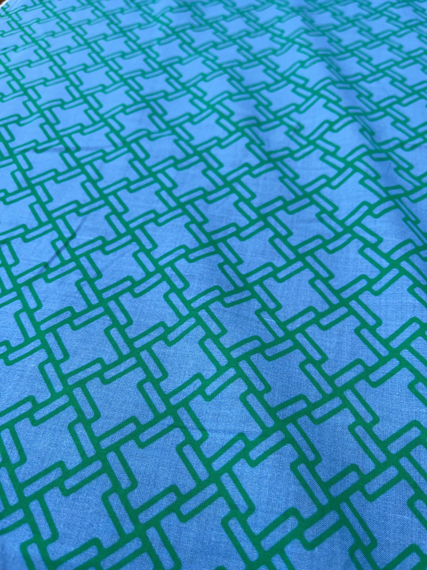RW 229 viscose fibrane blue/green design