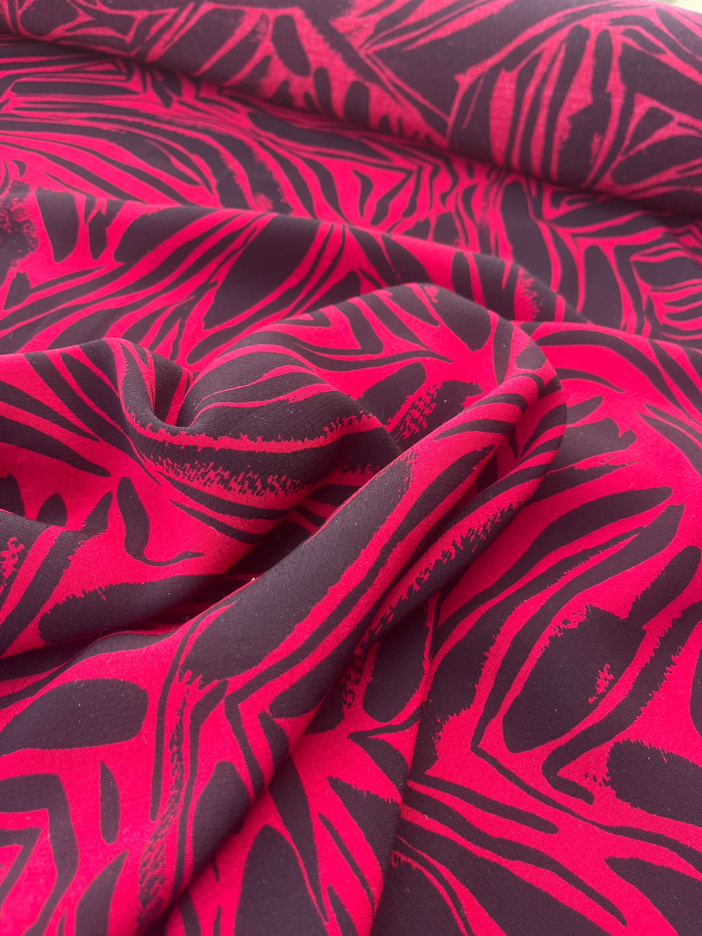 LAZARUS 001 crêpe viscose bicolor print