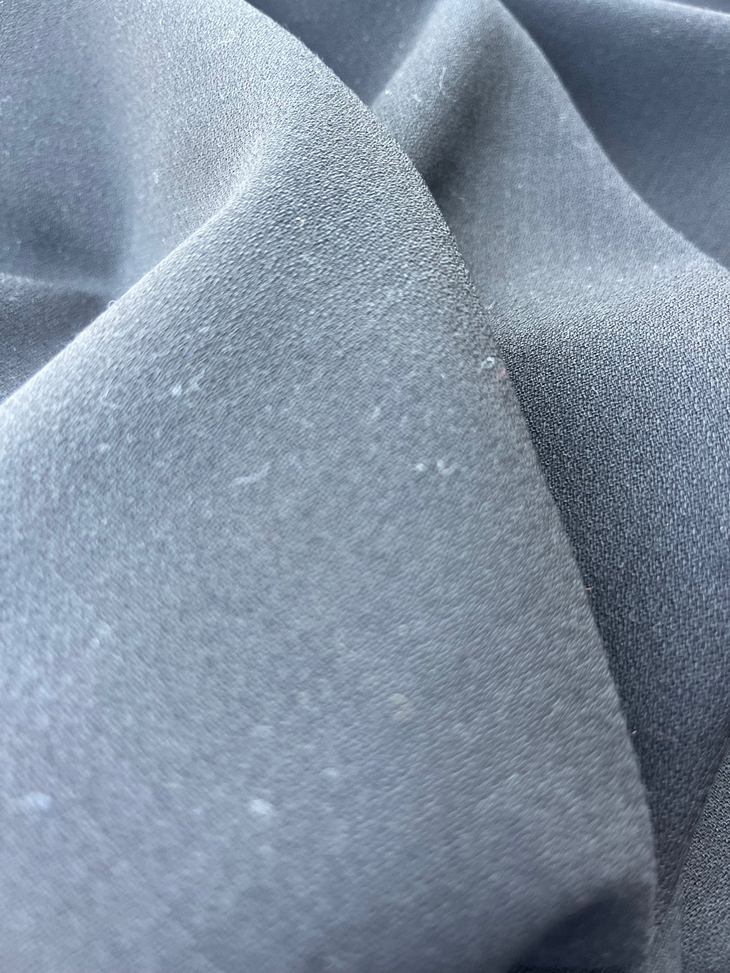 LAZARUS 004 black wool crêpe