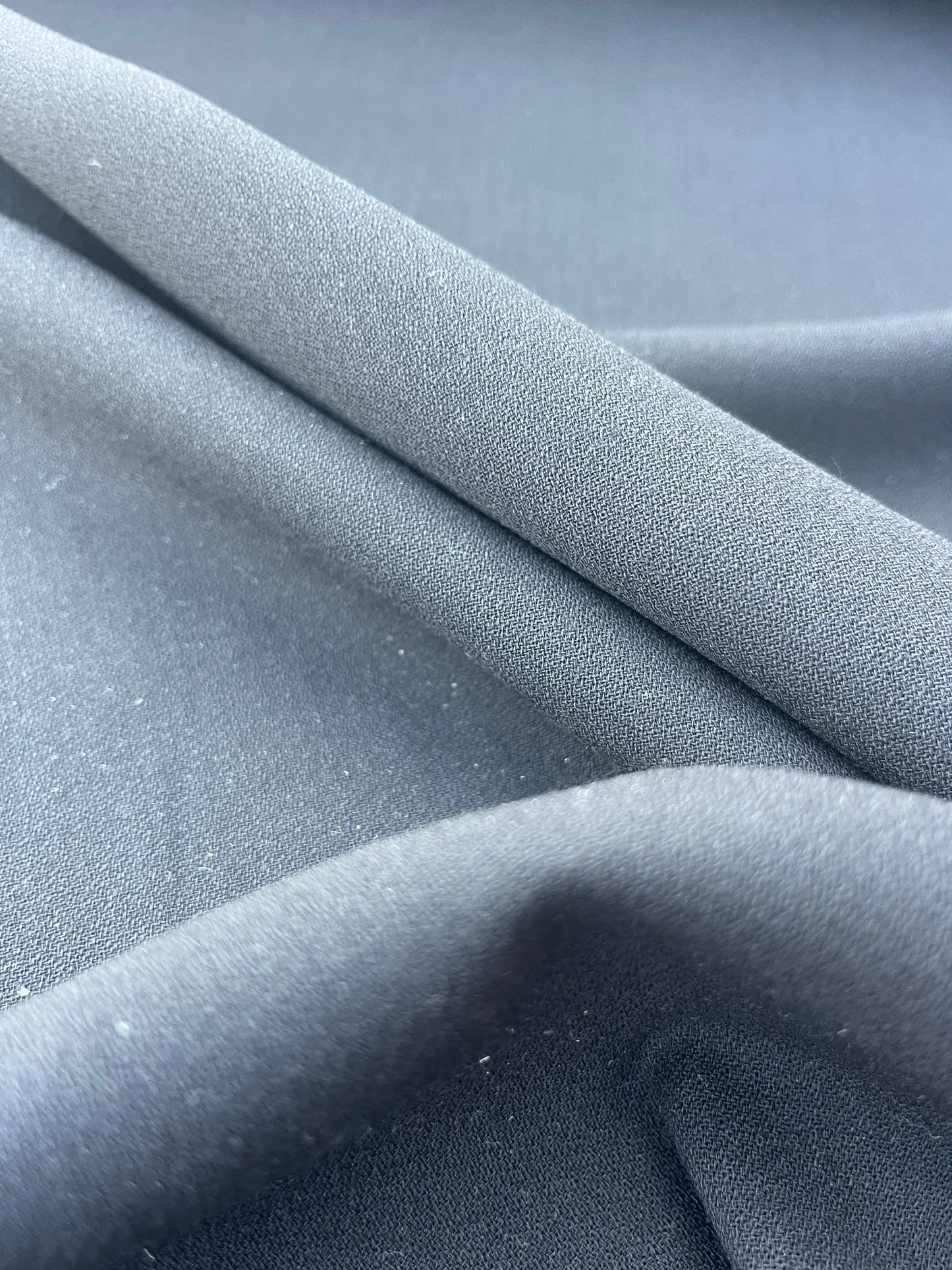 LAZARUS 004 black wool crêpe