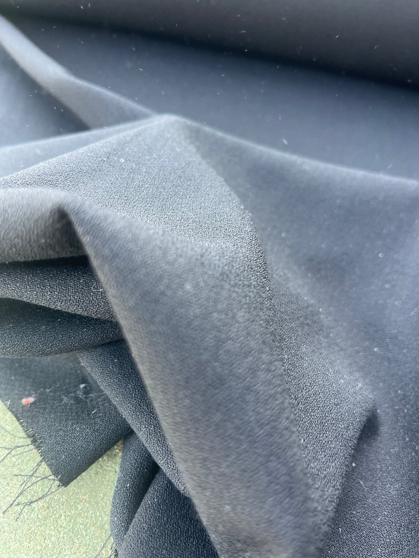 LAZARUS 004 black wool crêpe