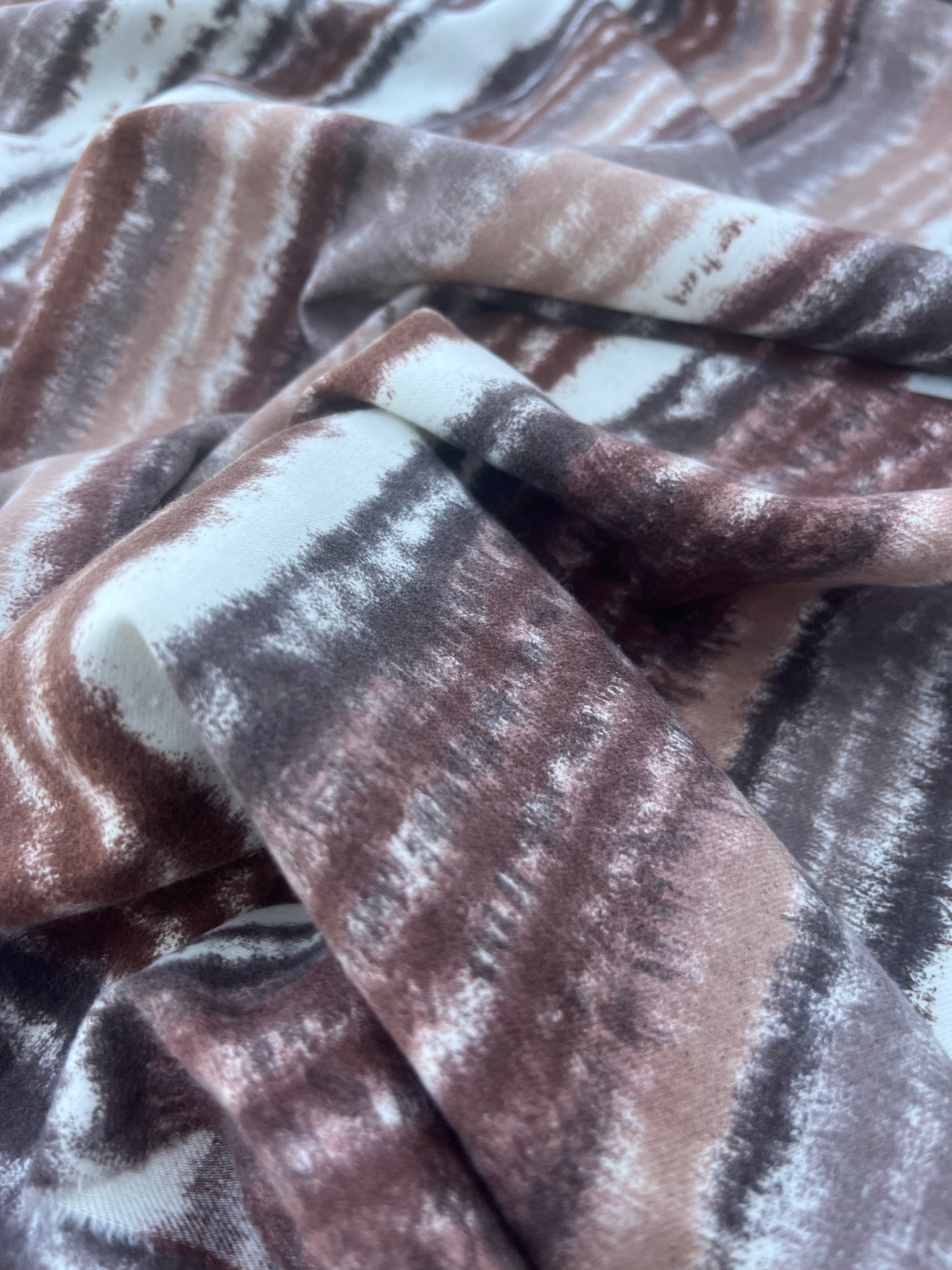 LAZARUS 022 flanel cotton/viscose brown stripe