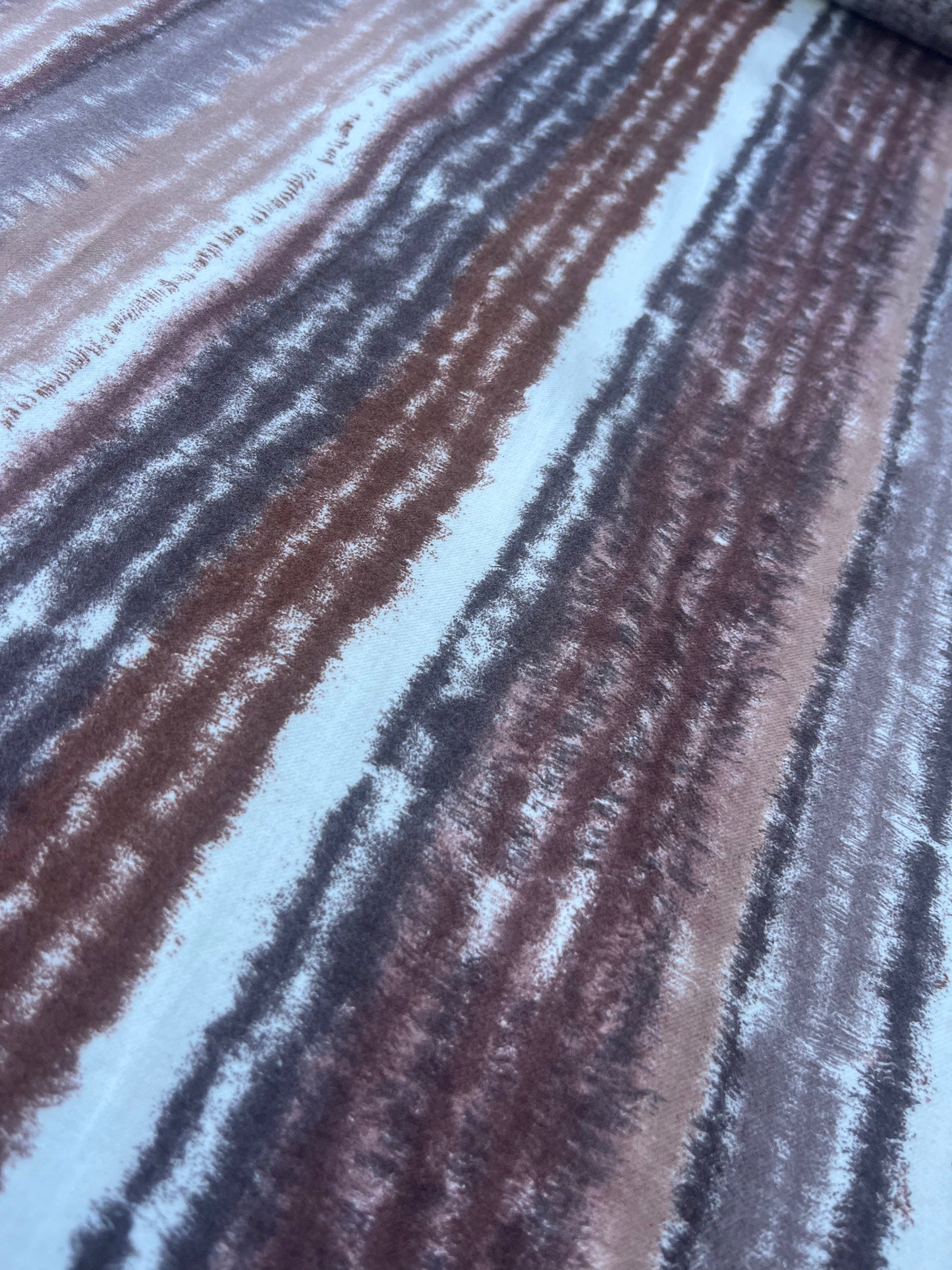 LAZARUS 022 flanel cotton/viscose brown stripe
