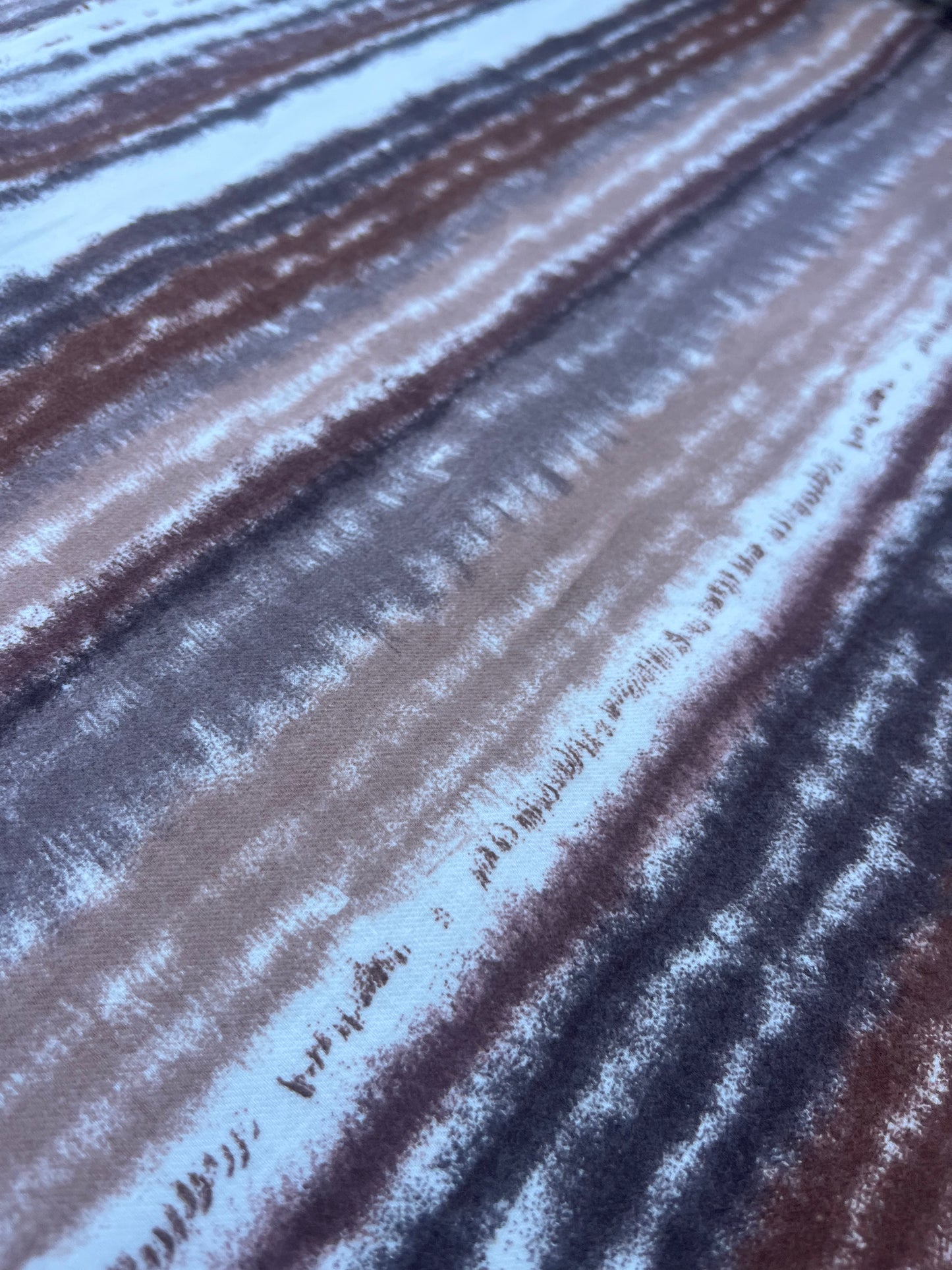 LAZARUS 022 flanel cotton/viscose brown stripe