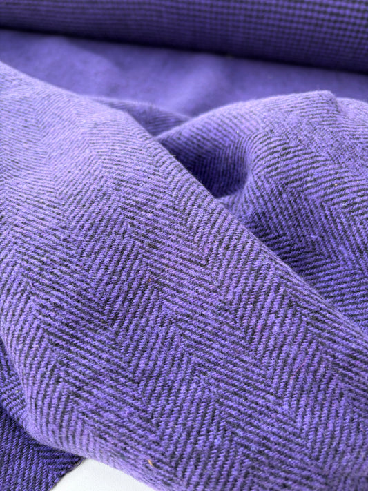 NED 020 purple/chevron double face heavy cotton
