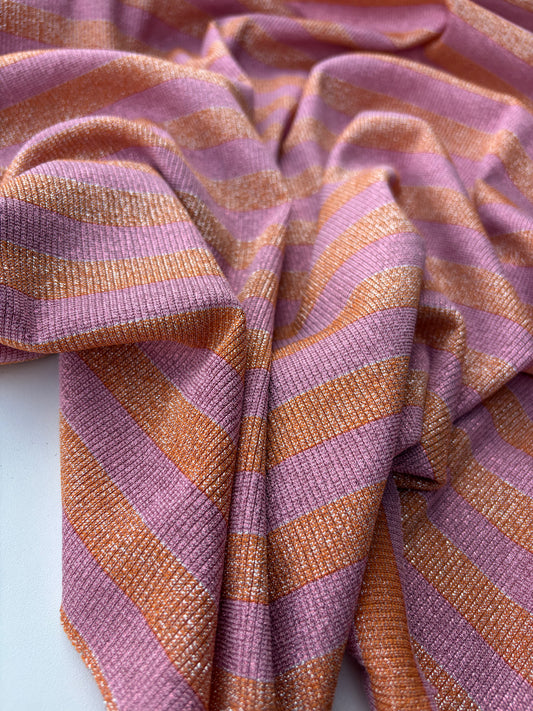 NED 021 shiny viscose jersey stripes