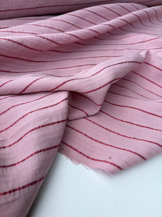 NED 025 soft pink striped cotton