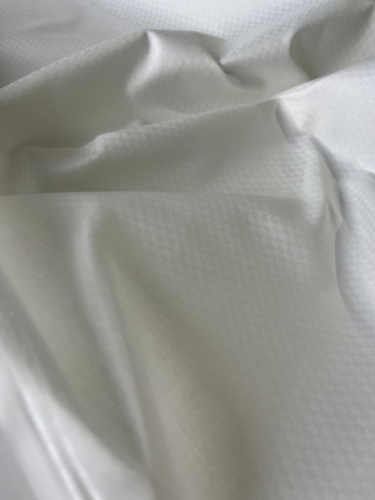 ROSALIA 058 cotton jacquard small damier white