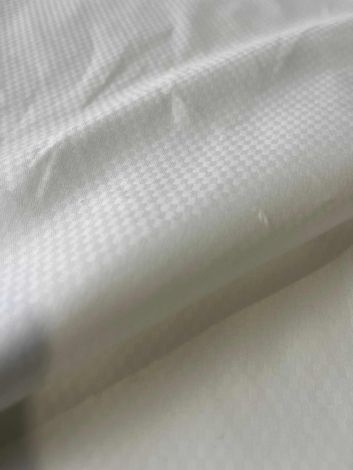 ROSALIA 058 cotton jacquard small damier white