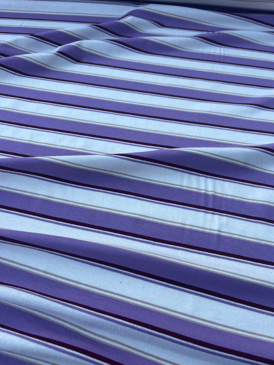 POLLY JANE 010 viscose jersey stripes