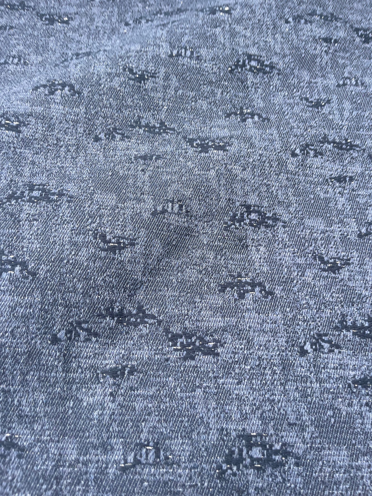 Hélène 005 cotton jacquard with lurex indigo/navy