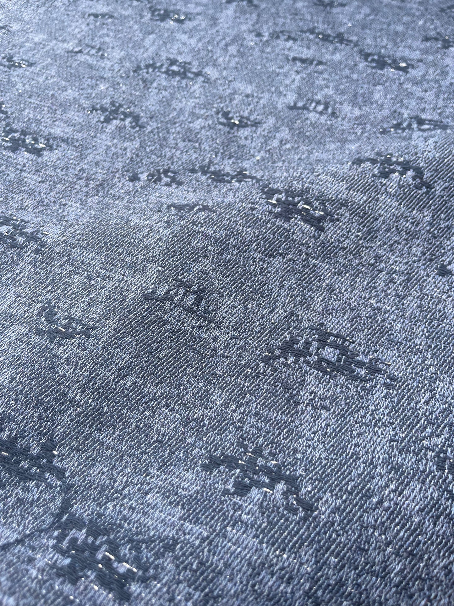 Hélène 005 cotton jacquard with lurex indigo/navy