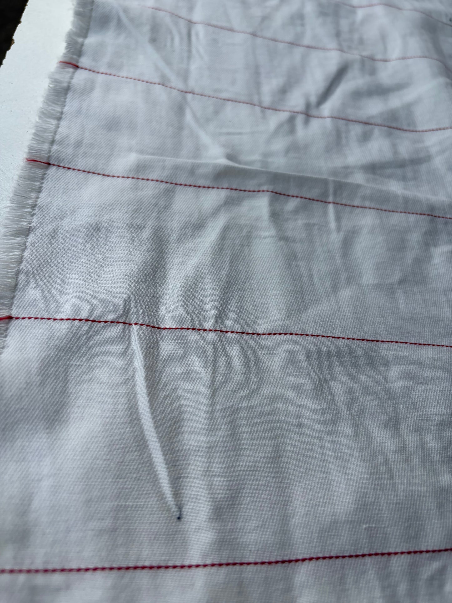 SMITHERS 005 red pinstripe midweight cotton
